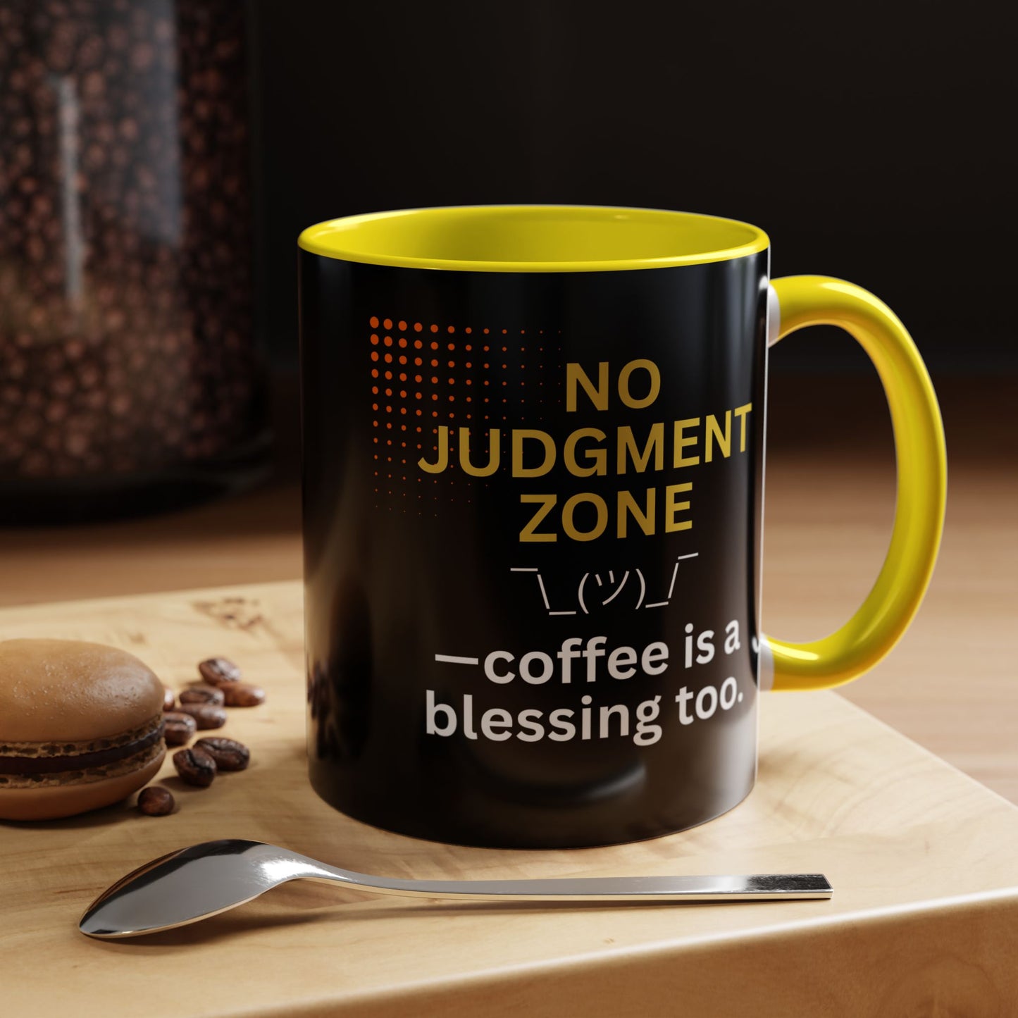 No Judgment Zone Coffee Mug, Funny Gift for Coffee Lovers, Unique Java Cup, Perfect for Birthdays, Inspirational Drinkware