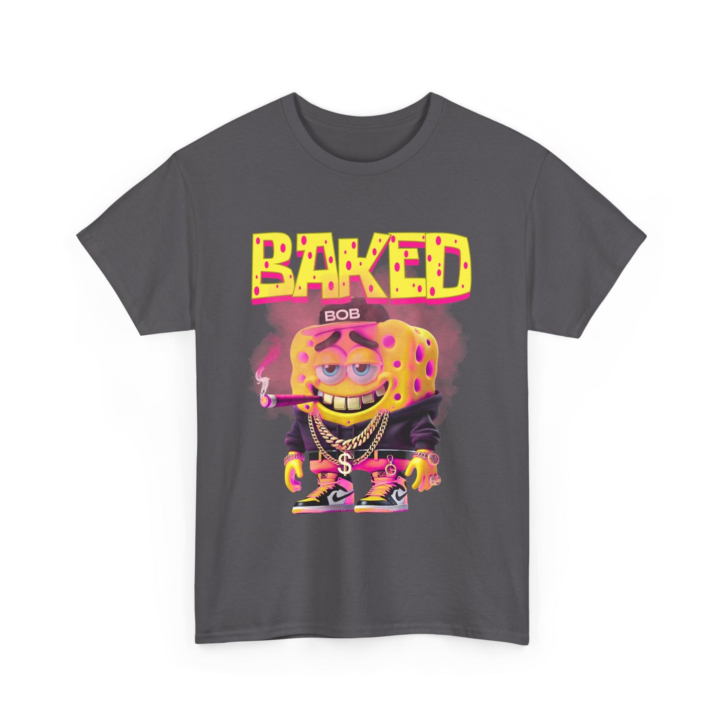 Baked Bob Unisex Heavy Cotton Tee - Fun Graphic Tee for Casual Wear