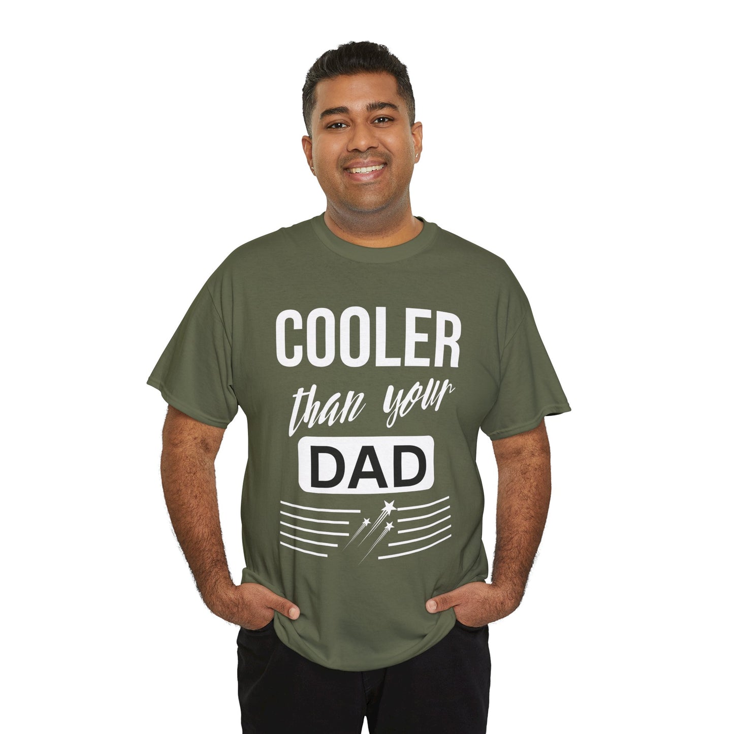 Cooler Than Your Dad Tee - Funny Gift for Dads, Unisex Cotton T-Shirt, Father's Day, Birthday, Casual Wear, Gift for Him, Dad Humor