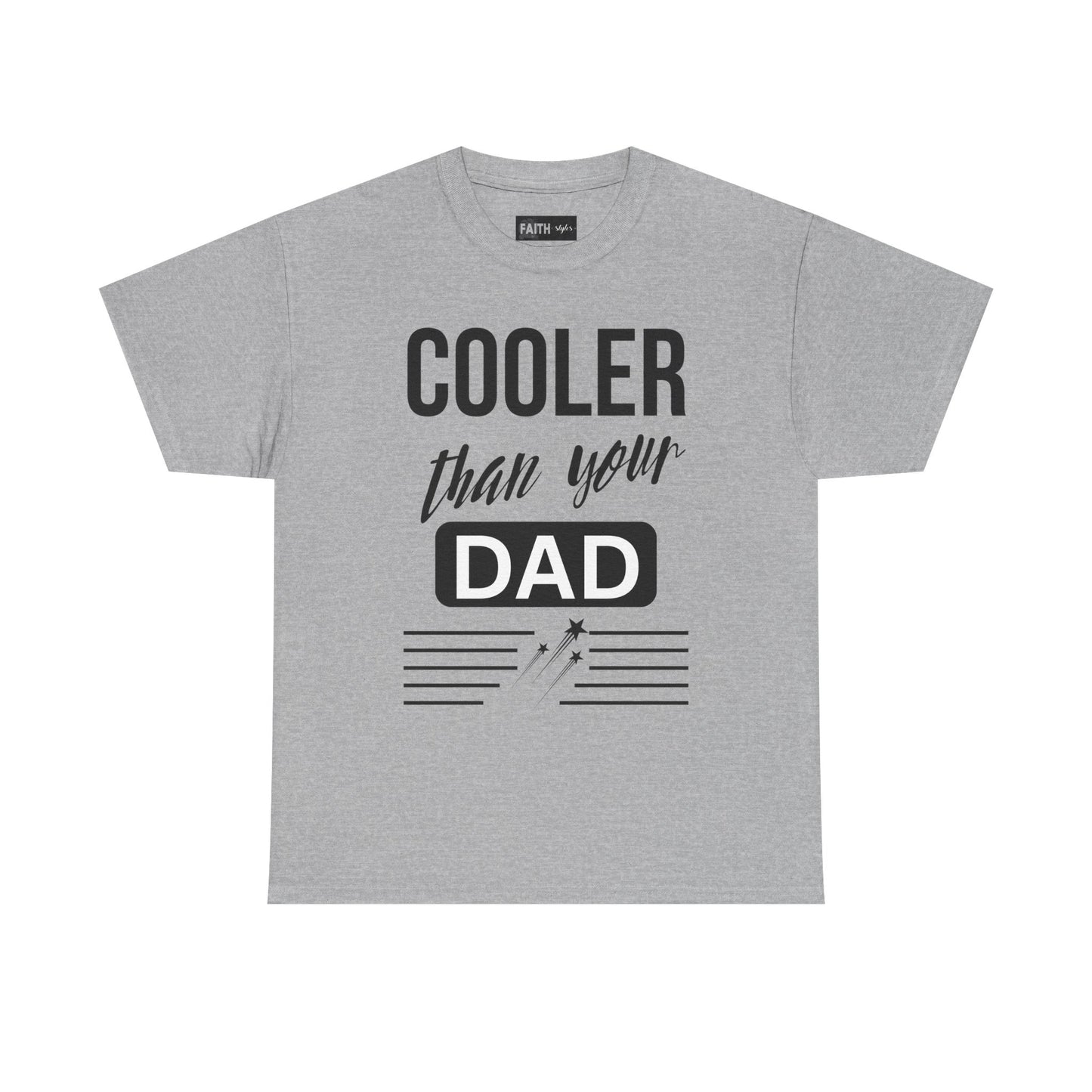 Cooler Than Your Dad Tee - Funny Gift for Dads, Unisex Cotton T-Shirt, Father's Day, Birthday, Casual Wear, Gift for Him, Dad Humor
