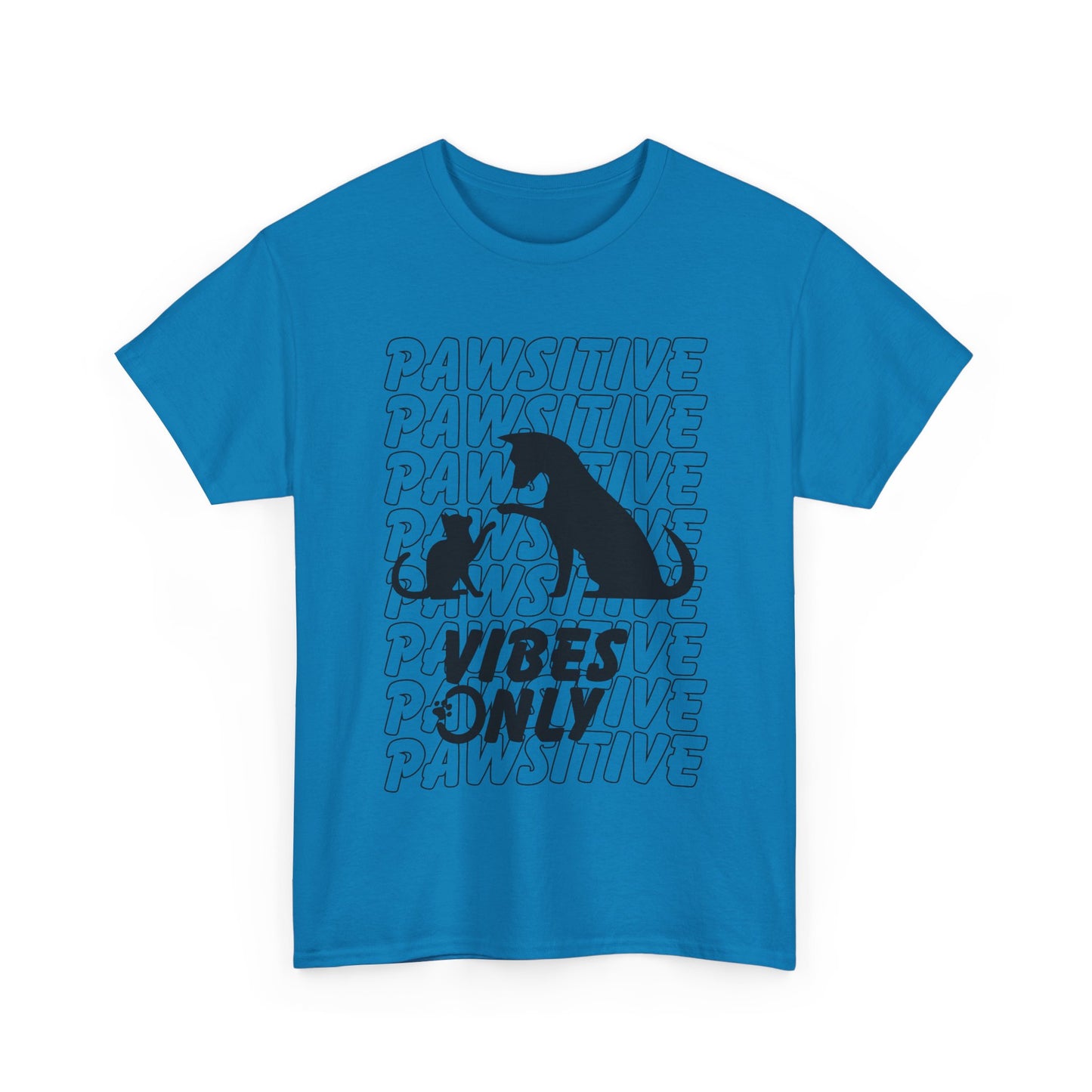 "Pawsitive Vibes Only" Unisex Heavy Cotton T-shirt