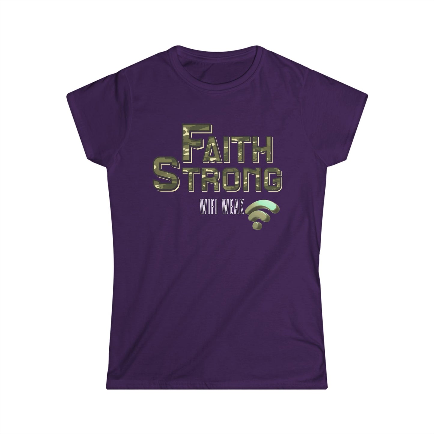 Faith Strong Women's Tee - Inspirational T-Shirt for Believers, Casual Top, Fitness Wear, Gift for Faith, Everyday Style
