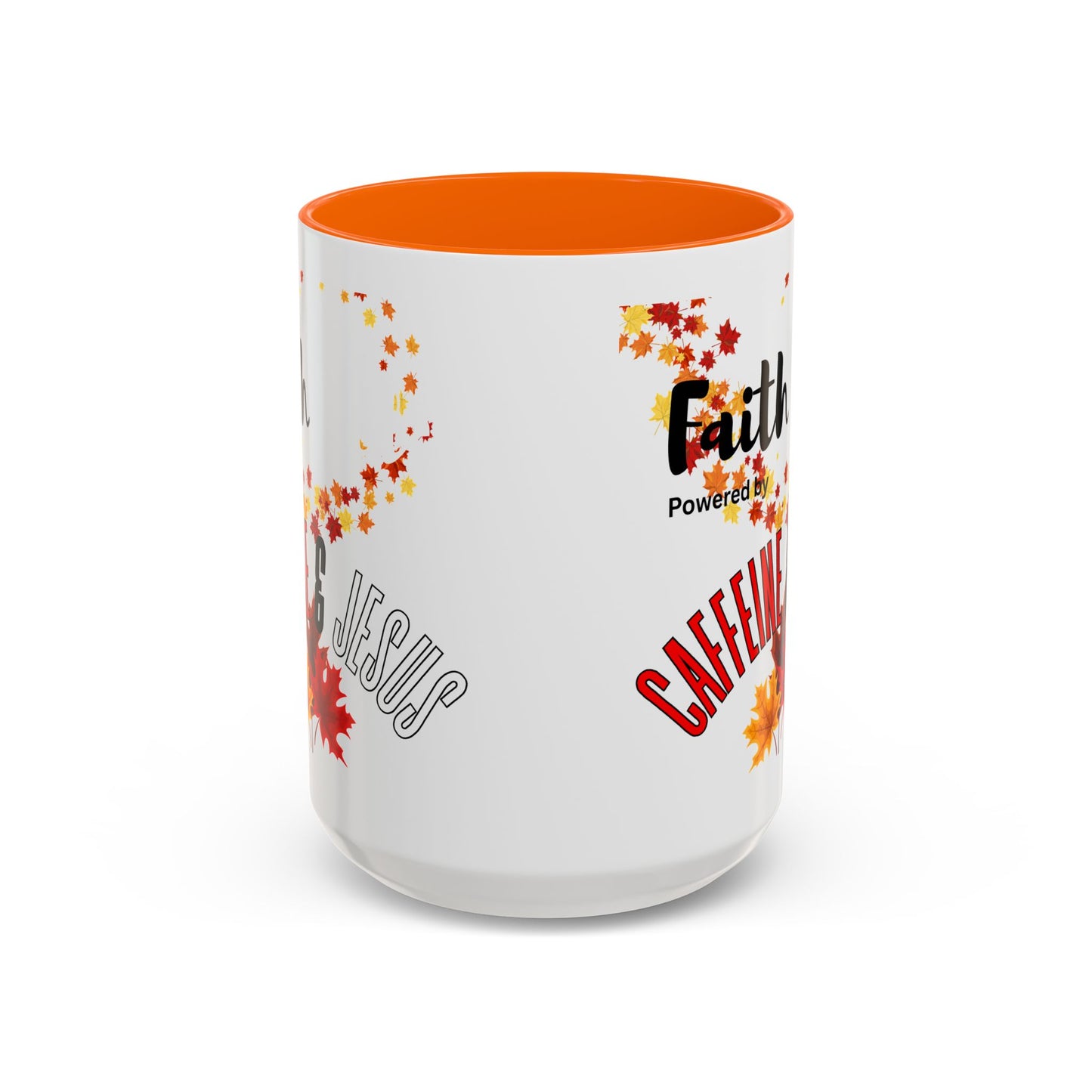 Faith & Caffeine Fall Coffee Mug | Perfect for Autumn Lovers, Thanksgiving Gift, Religious Coffee Cup, Inspirational Drinkware, Cozy Vibes