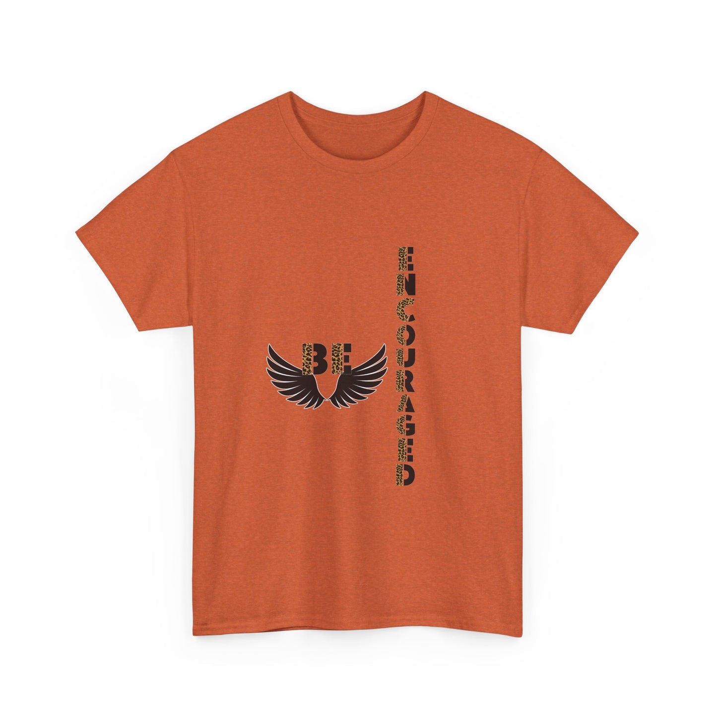 Be Encouraged Unisex Heavy Cotton T-shirt- Inspirational Gift, Motivational Shirt, Casual Wear, Everyday Reminder, Uplifting Apparel