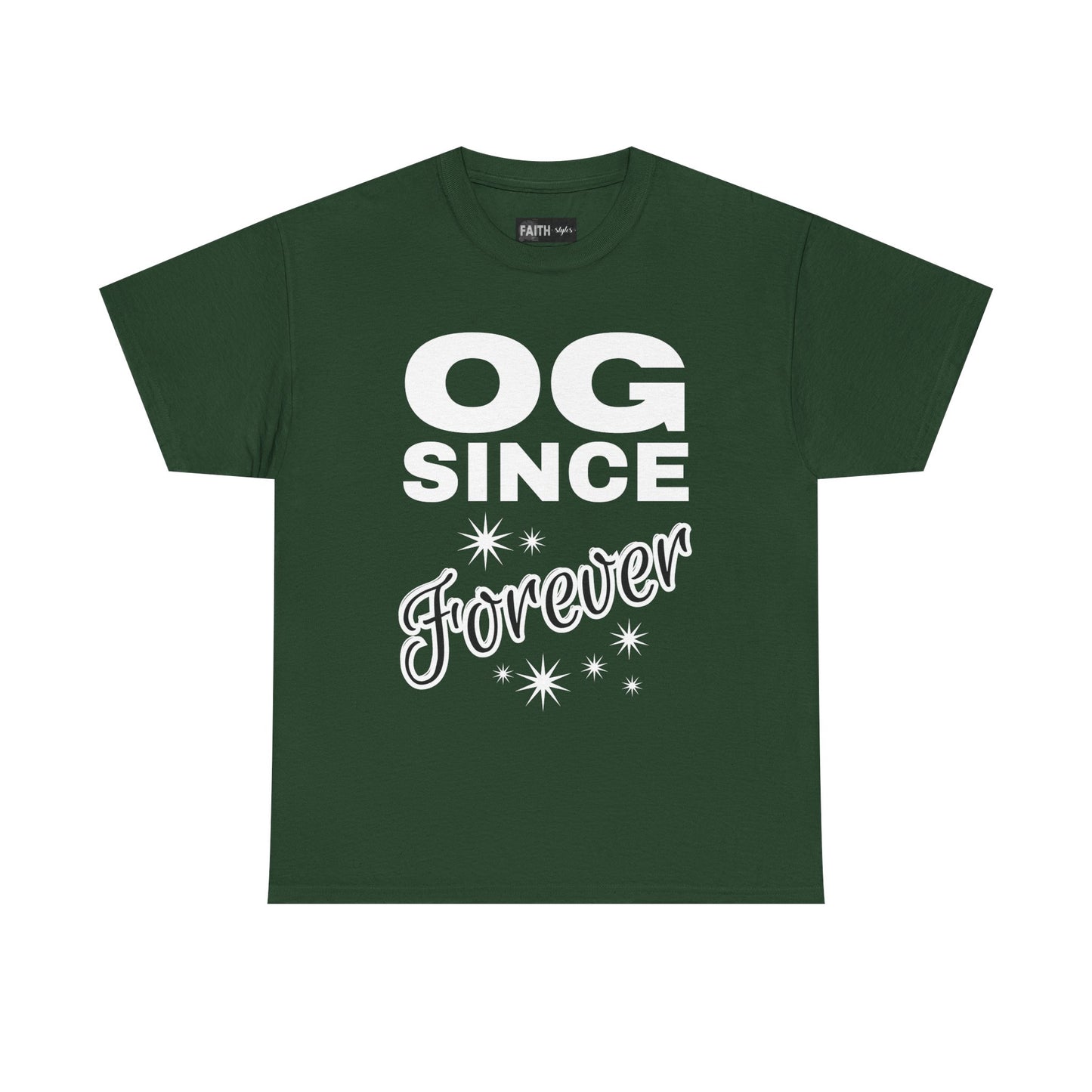 Grandpa Heavy Cotton Tee - OG Since Forever, Casual Tee, Trendy Graphic Shirt, Gift for Friends, Streetwear Fashion