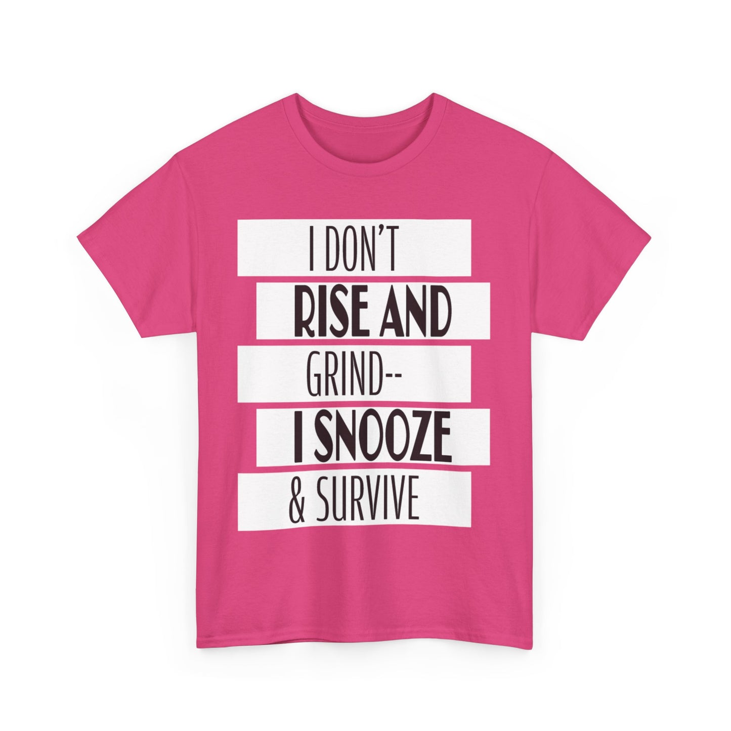Funny Snooze Survival Tee for Lazy Days, Male's Cotton T-Shirt, Gift for Coffee Lovers, Sleepyhead Apparel, Relaxed Lifestyle Top