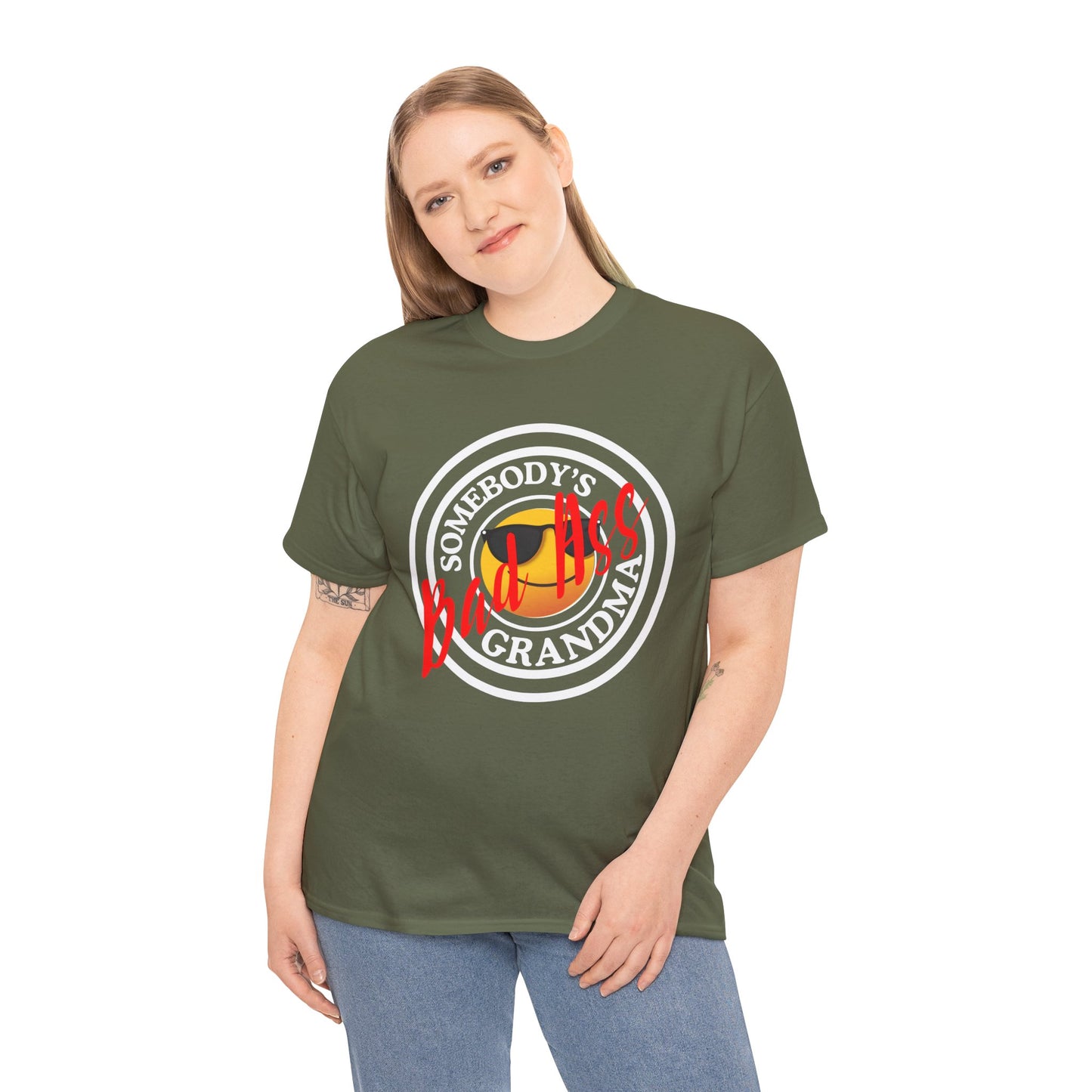Somebody's Badass Grandma Tee, Funny T-Shirt, Gift for Grandmothers, Casual Wear, Family Gatherings, Birthday Present