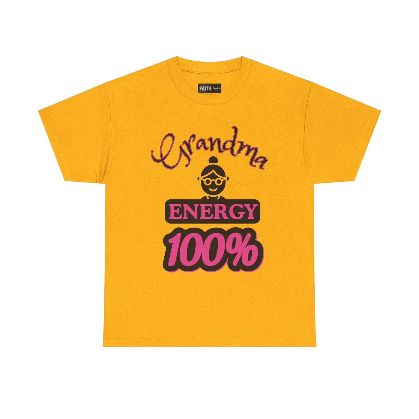 Fun Grandma Energy T-Shirt, Gift for Grandmothers, Casual Tee, Family Reunion Wear, Cute Gift for Mother's Day, Humor Shirt
