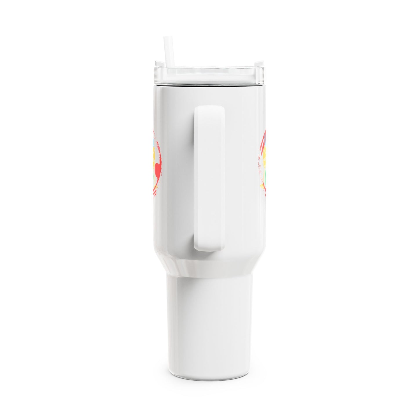 Vibrant 40oz Tumbler with Straw - Perfect for Picnics, Travel, or Everyday Hydration, Personalize Your Drinkware!