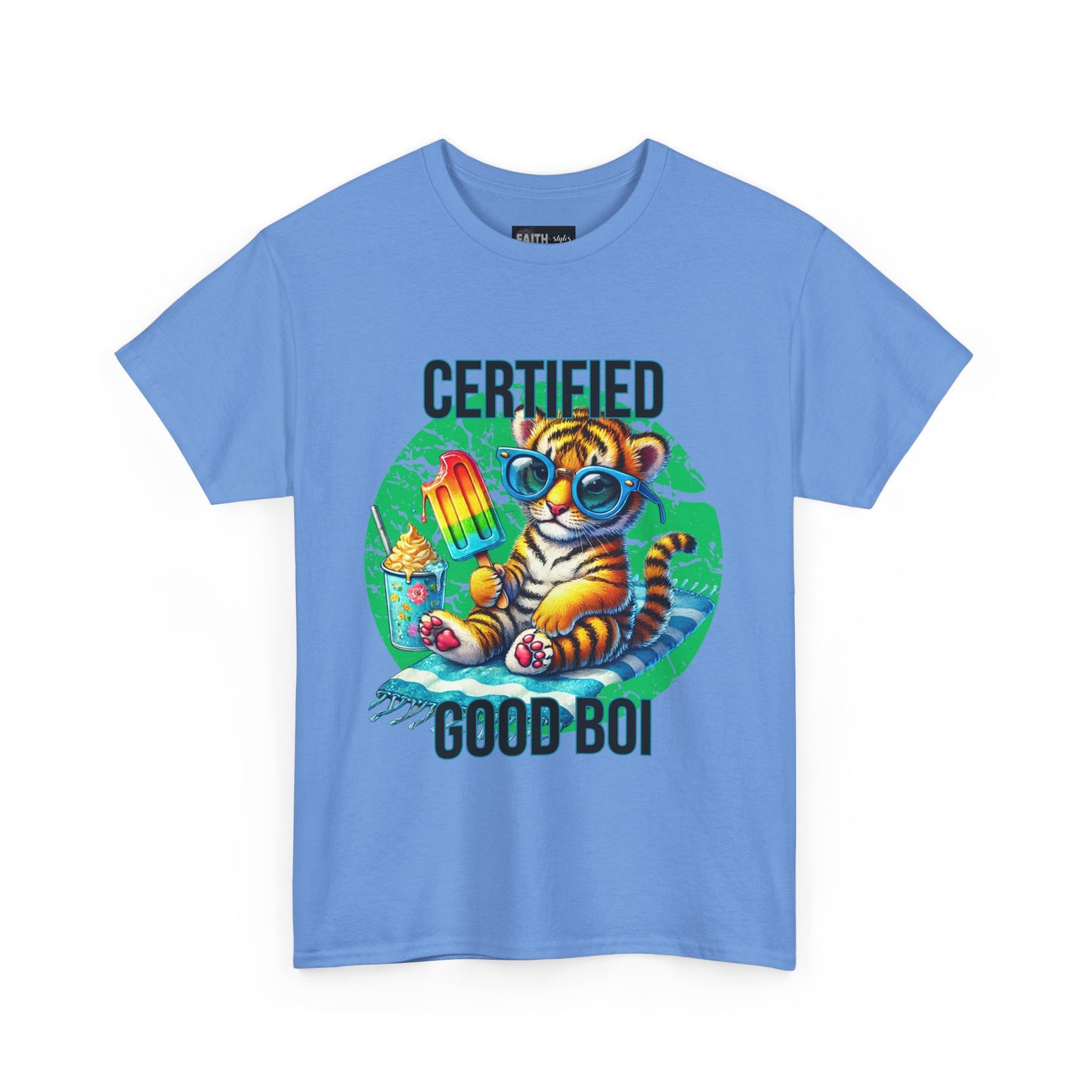Certified Good Boi Unisex Heavy Cotton Tee, Animal Lover Tee, Cute Pet Shirt, Fun Graphic T-Shirt, Gift for Pet Owners, Casual Wear