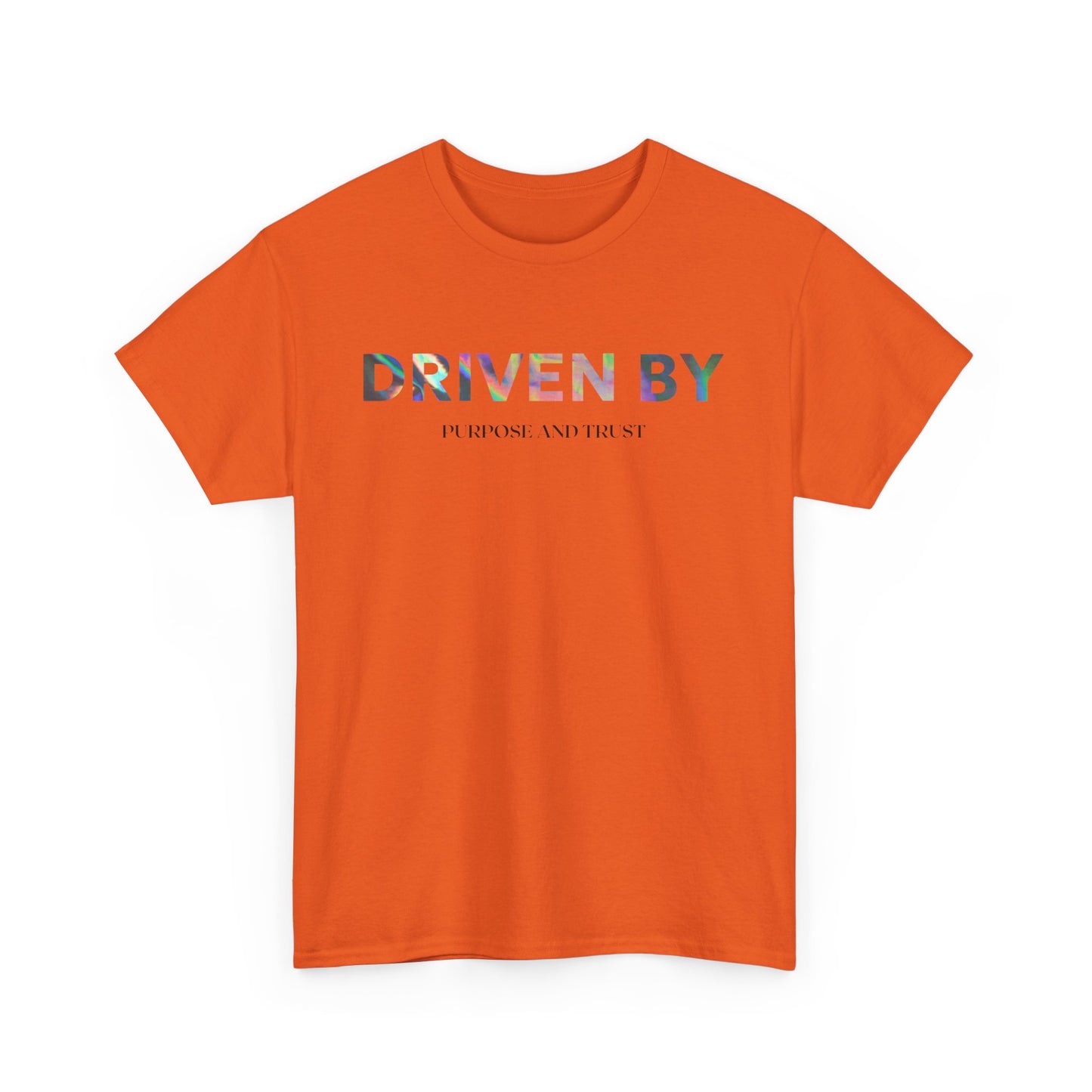 Driven By Inspiration Unisex Heavy Cotton Tee, Motivational Shirt, Casual Wear, Gift Idea for Friends, Positive Vibes, Everyday Style