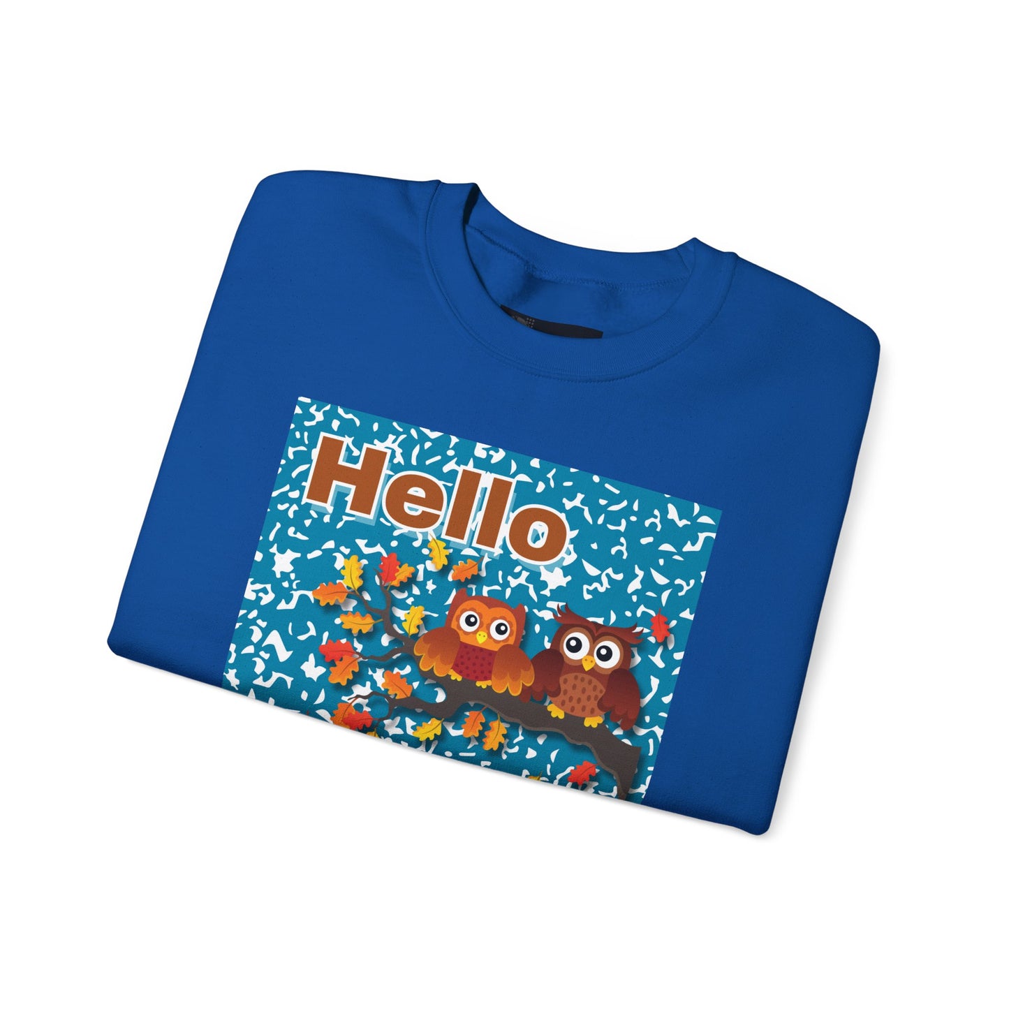 Autumn Owl Crewneck Sweatshirt, Cozy Fall Apparel, Seasonal Gift, Halloween, Thanksgiving, Cute Sweatshirt, Unisex Fall Fashion