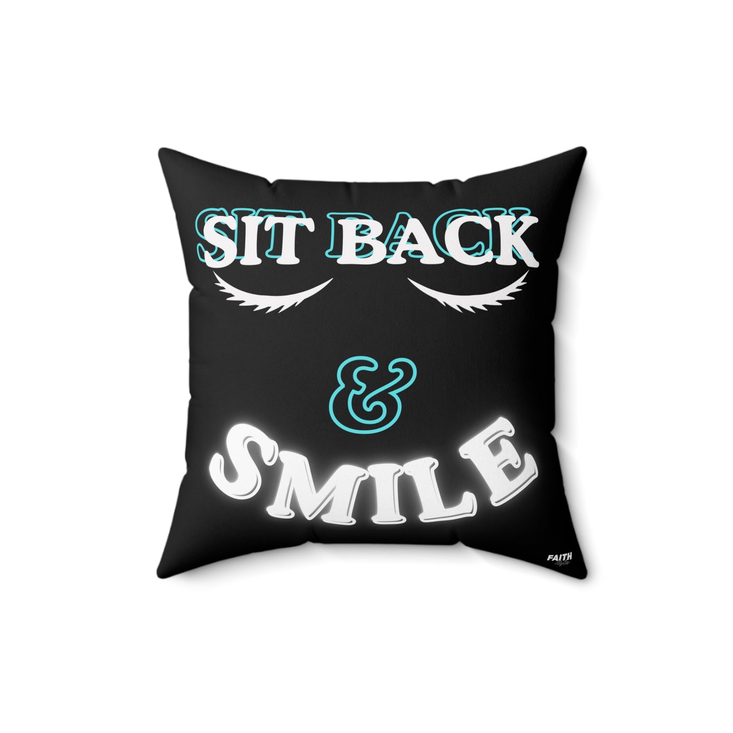 FaithStyles Relaxing Quote Pillow, Cozy Home Decor, Inspirational Cushion, Gift for Friends, Living Room Accent, Motivational Throw Pillow