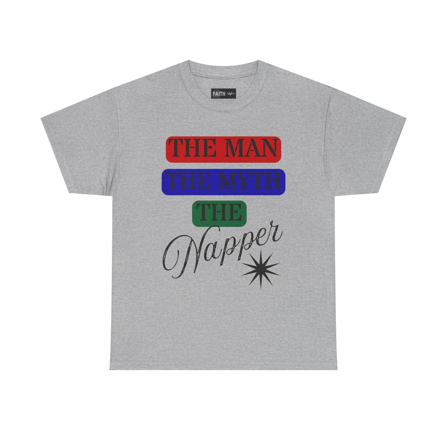 The Man, The Myth, The Napper Tee - Funny Unisex Cotton T-Shirt, Gift for Nap Lovers, Humor Apparel, Relaxation Shirt, Fun Sleepwear
