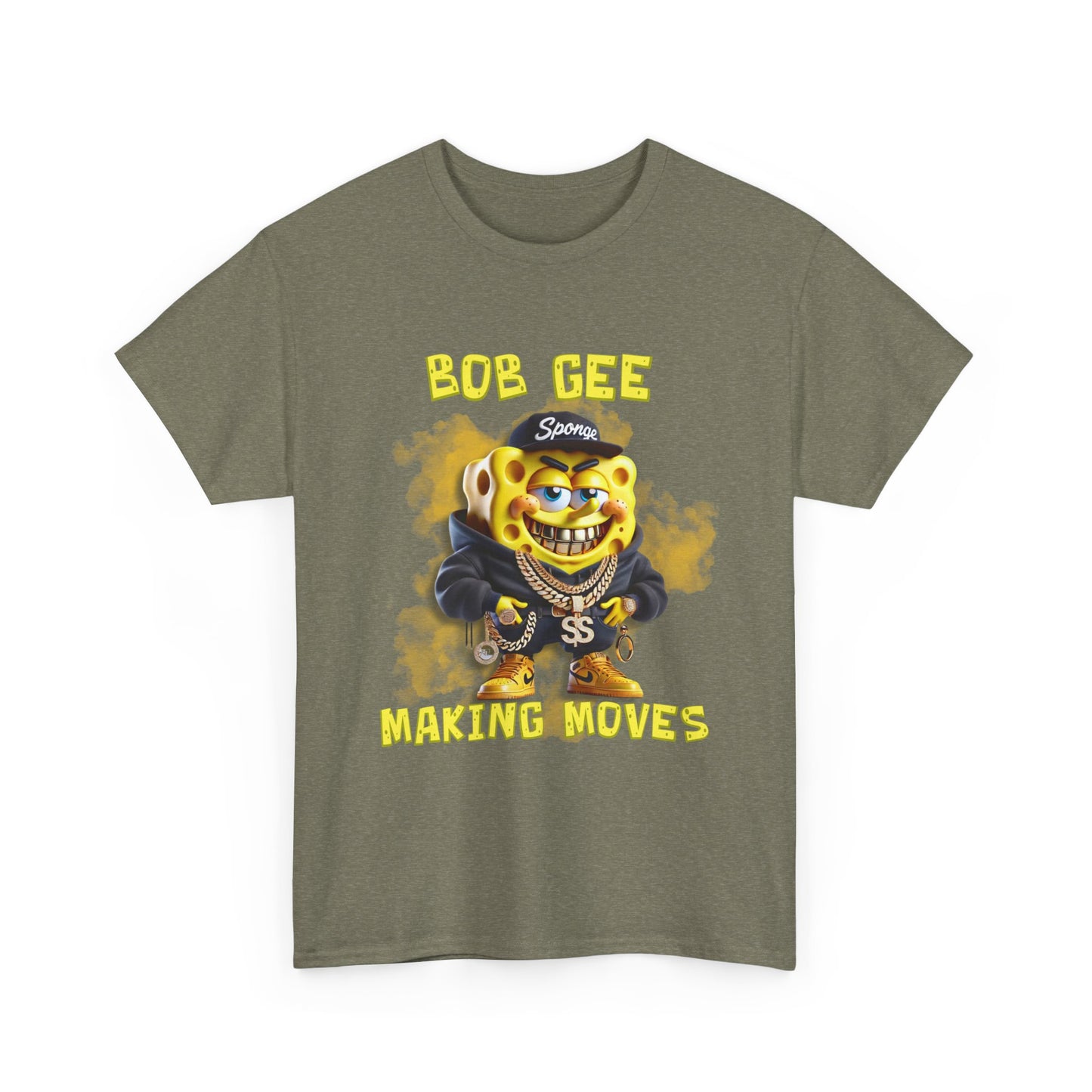 Bob Gee Making Moves Unisex Heavy Cotton Tee - Fun Graphic Tee for Streetwear Enthusiasts