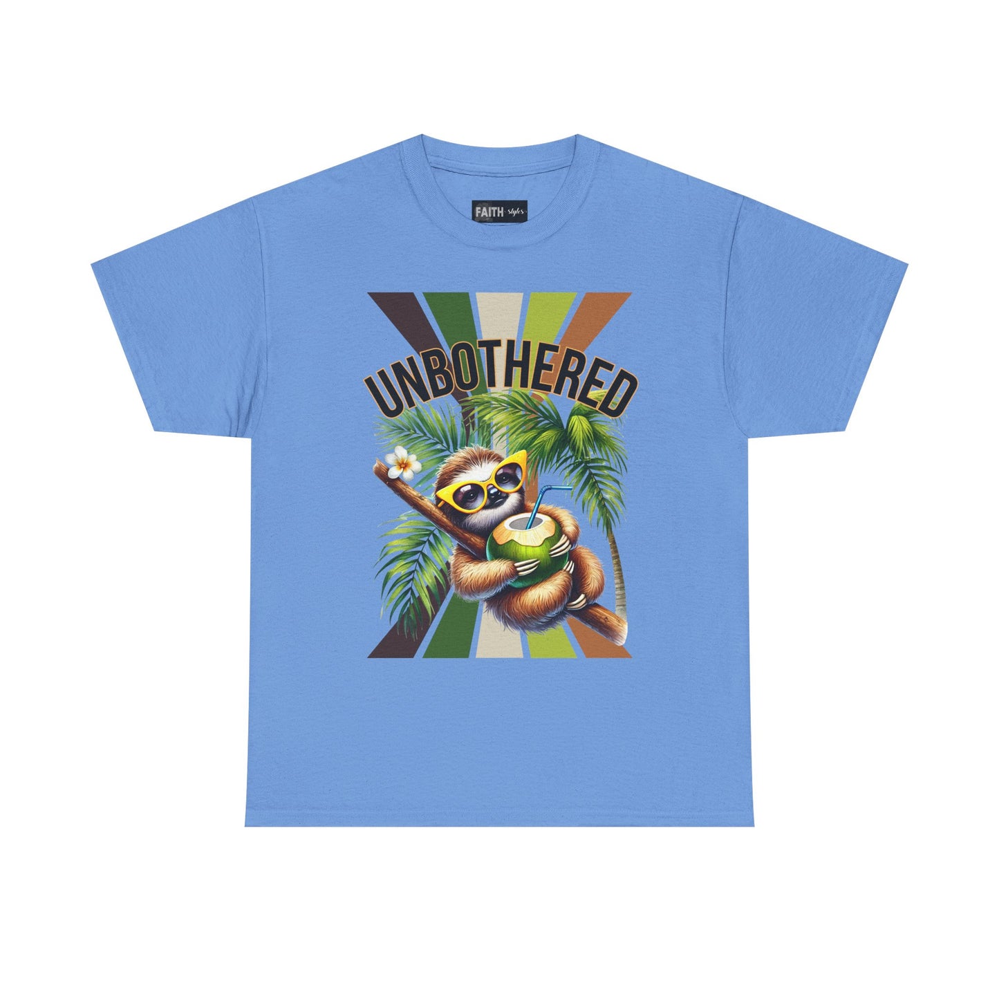 Chill Sloth Graphic Tee - Unbothered Cotton T-Shirt, Casual Wear, Perfect for Gifts, Nature Lovers, Relaxed Vibes