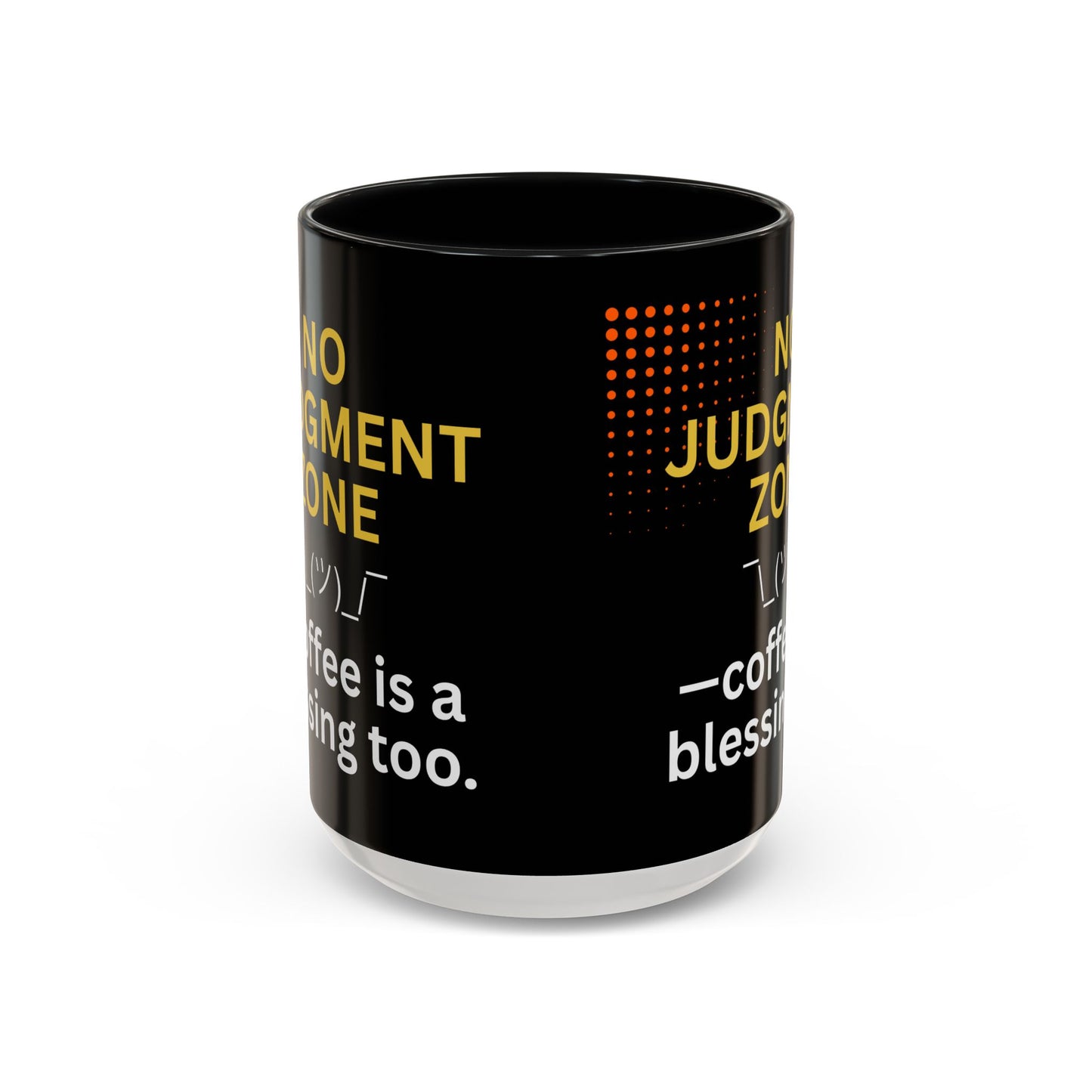 No Judgment Zone Coffee Mug, Funny Gift for Coffee Lovers, Unique Java Cup, Perfect for Birthdays, Inspirational Drinkware