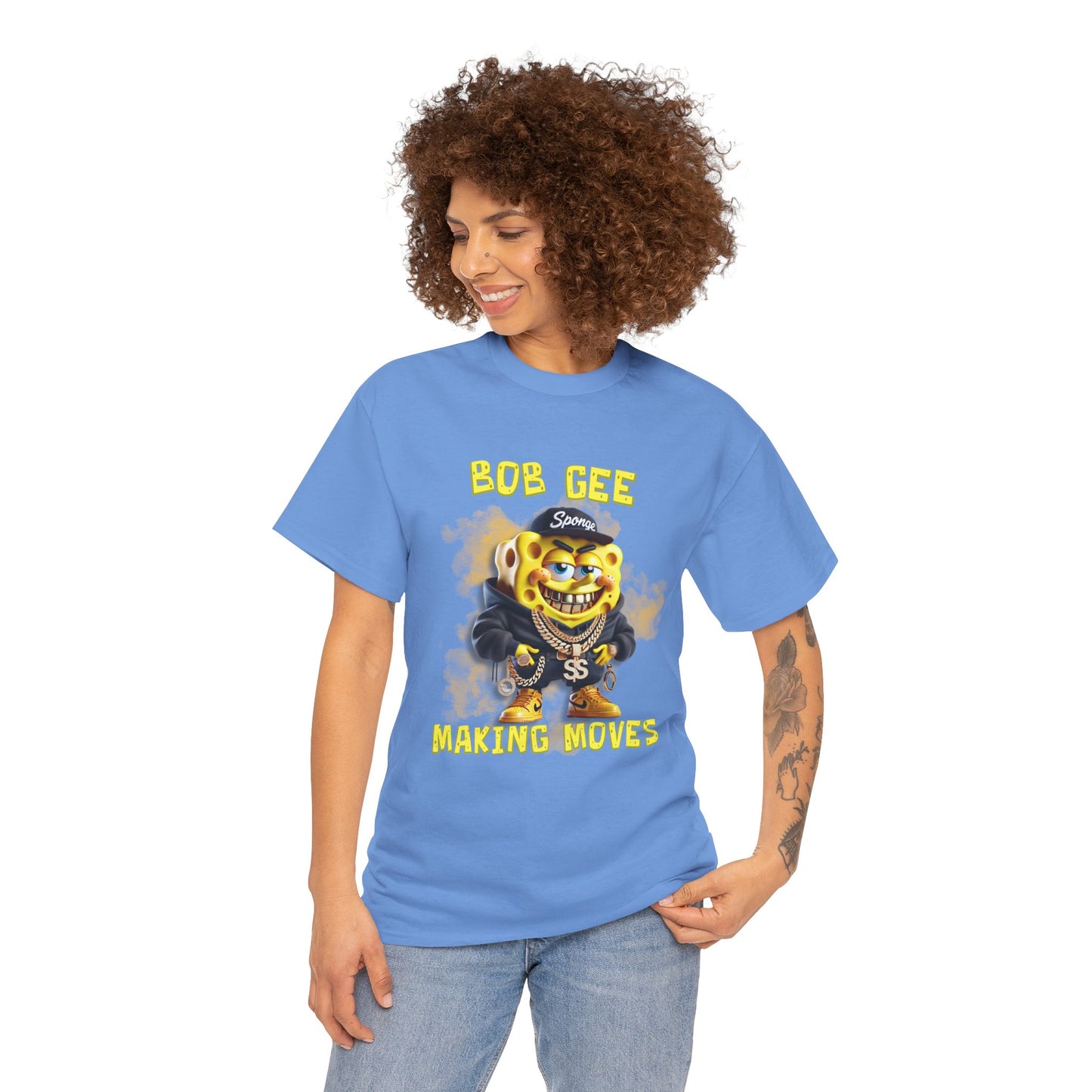 Bob Gee Making Moves Unisex Heavy Cotton Tee - Fun Graphic Tee for Streetwear Enthusiasts