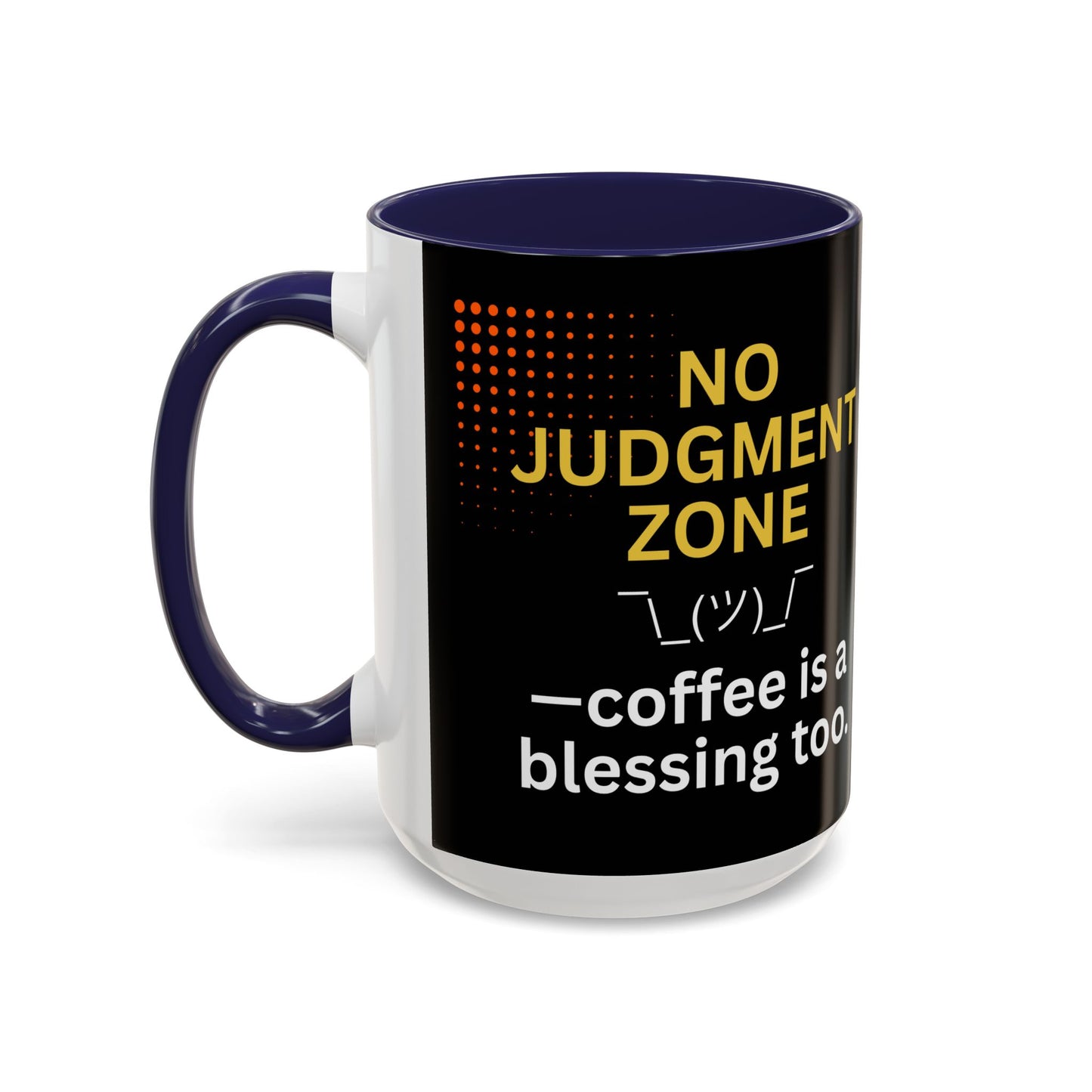 No Judgment Zone Coffee Mug, Funny Gift for Coffee Lovers, Unique Java Cup, Perfect for Birthdays, Inspirational Drinkware
