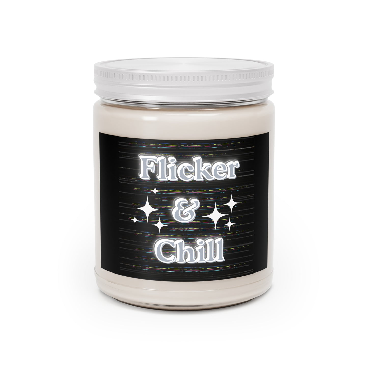 Scented Soy Candle - Flicker & Chill, Aromatherapy Gift, Home Decor, Relaxation, Self-Care, Cozy Vibes, Unique Fragrance