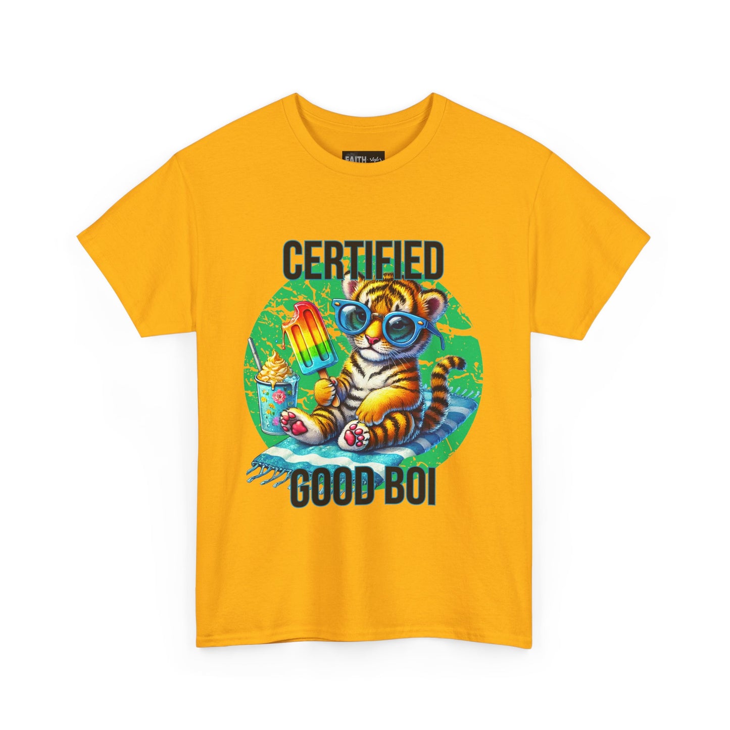 Certified Good Boi Unisex Heavy Cotton Tee, Animal Lover Tee, Cute Pet Shirt, Fun Graphic T-Shirt, Gift for Pet Owners, Casual Wear