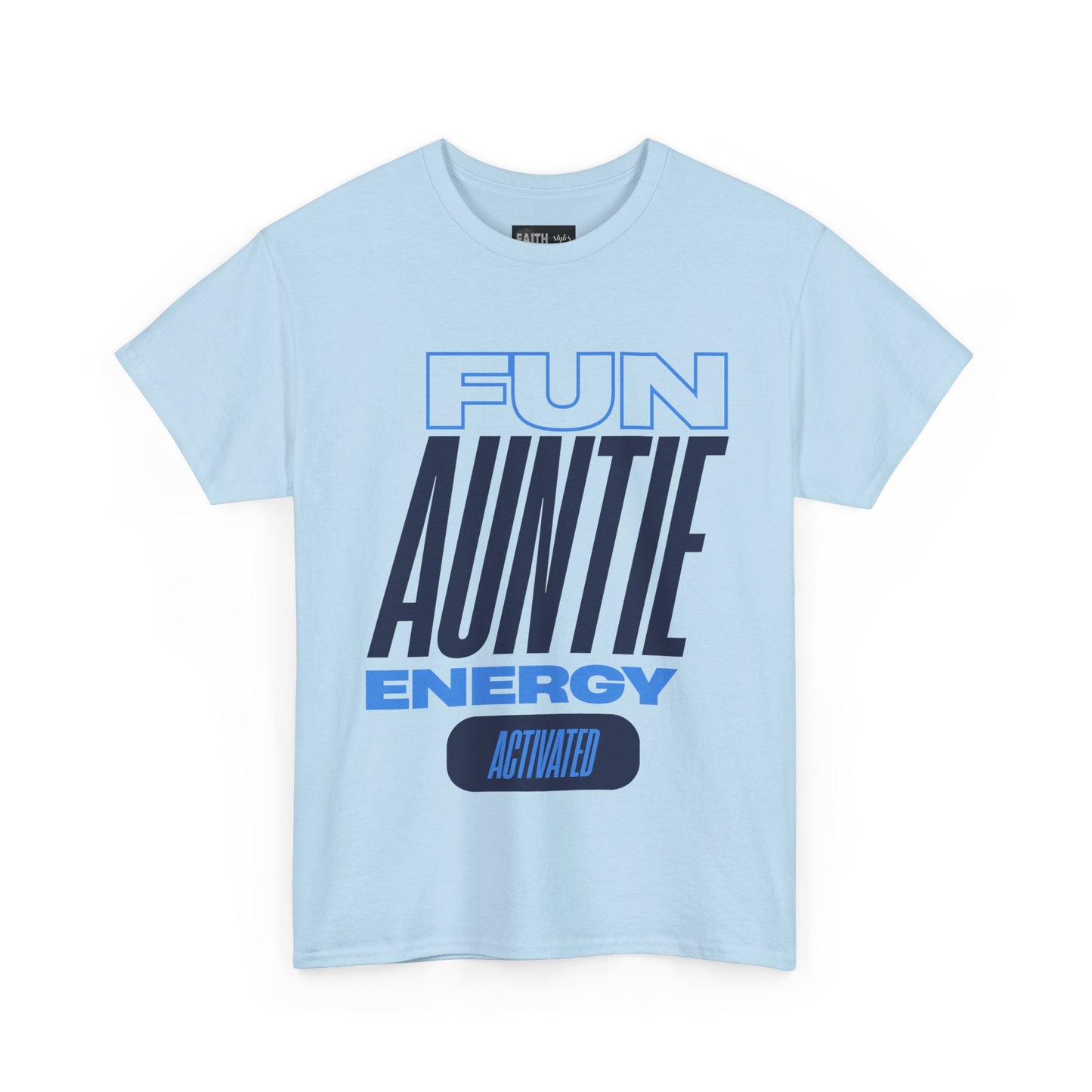 Fun Auntie Energy Activated Tee - Perfect Gift for Cool Aunts, Casual Wear, Gifting, Family Celebrations, Aunt's Day
