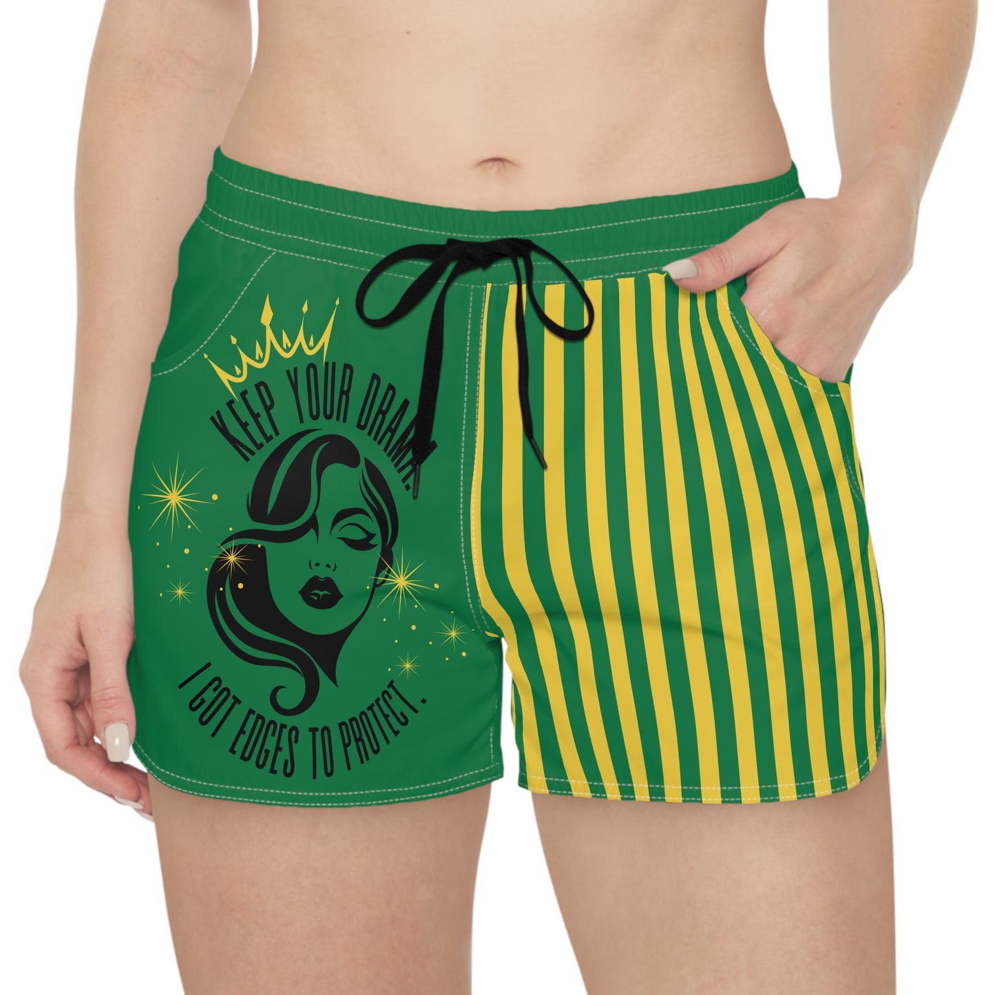 Women's Casual Shorts with Inspirational Quote, Fun Summer Outdoors Shorts, Vacation Ready Shorts, Cute Festival Wear, Beach Day Essentials
