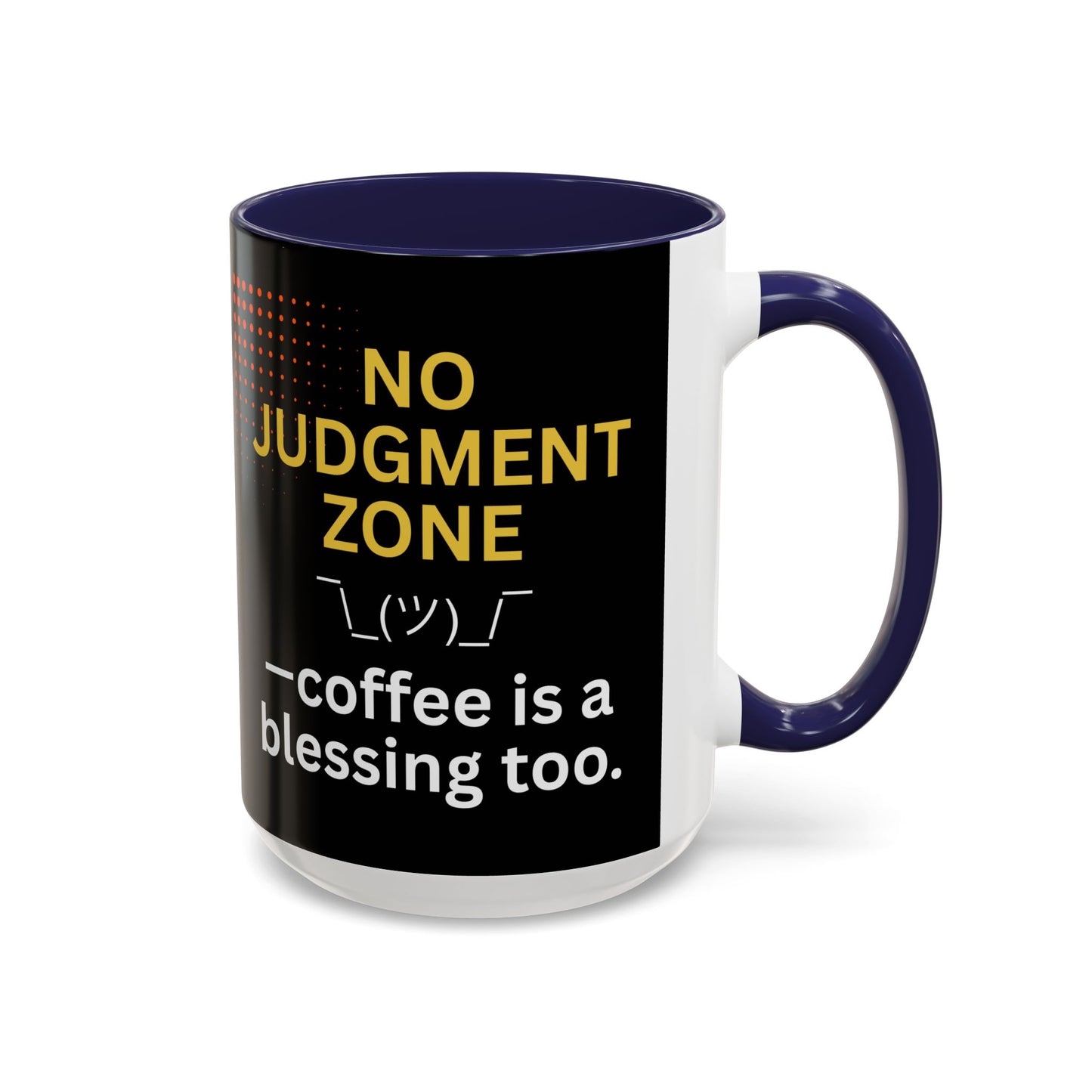 No Judgment Zone Coffee Mug, Funny Gift for Coffee Lovers, Unique Java Cup, Perfect for Birthdays, Inspirational Drinkware