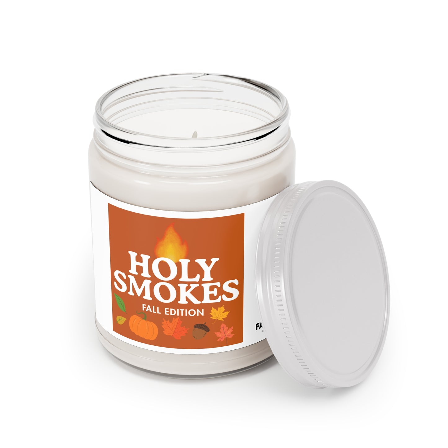FaithStyles Holy Smokes Fall Edition Scented Soy Candle - Cozy Home Decor, Autumn Gift, Thanksgiving Candle, Fall Aromatherapy, Seasonal Fragrance