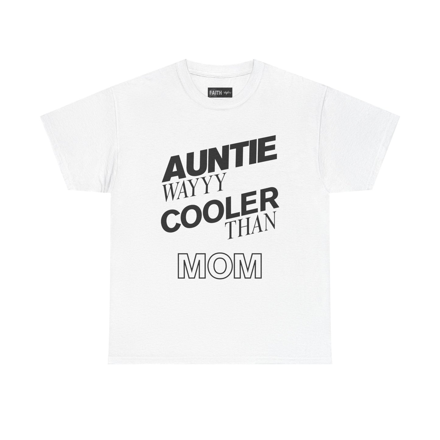 Cool Aunt Unisex Tee - Perfect Gift for Auntie, Family Gatherings, Fun Casual Wear, Birthday Celebration, Mother's Day