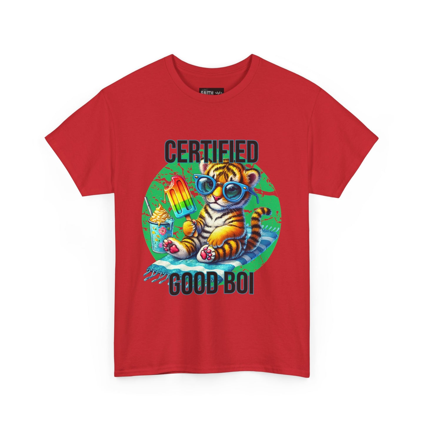 Certified Good Boi Unisex Heavy Cotton Tee, Animal Lover Tee, Cute Pet Shirt, Fun Graphic T-Shirt, Gift for Pet Owners, Casual Wear