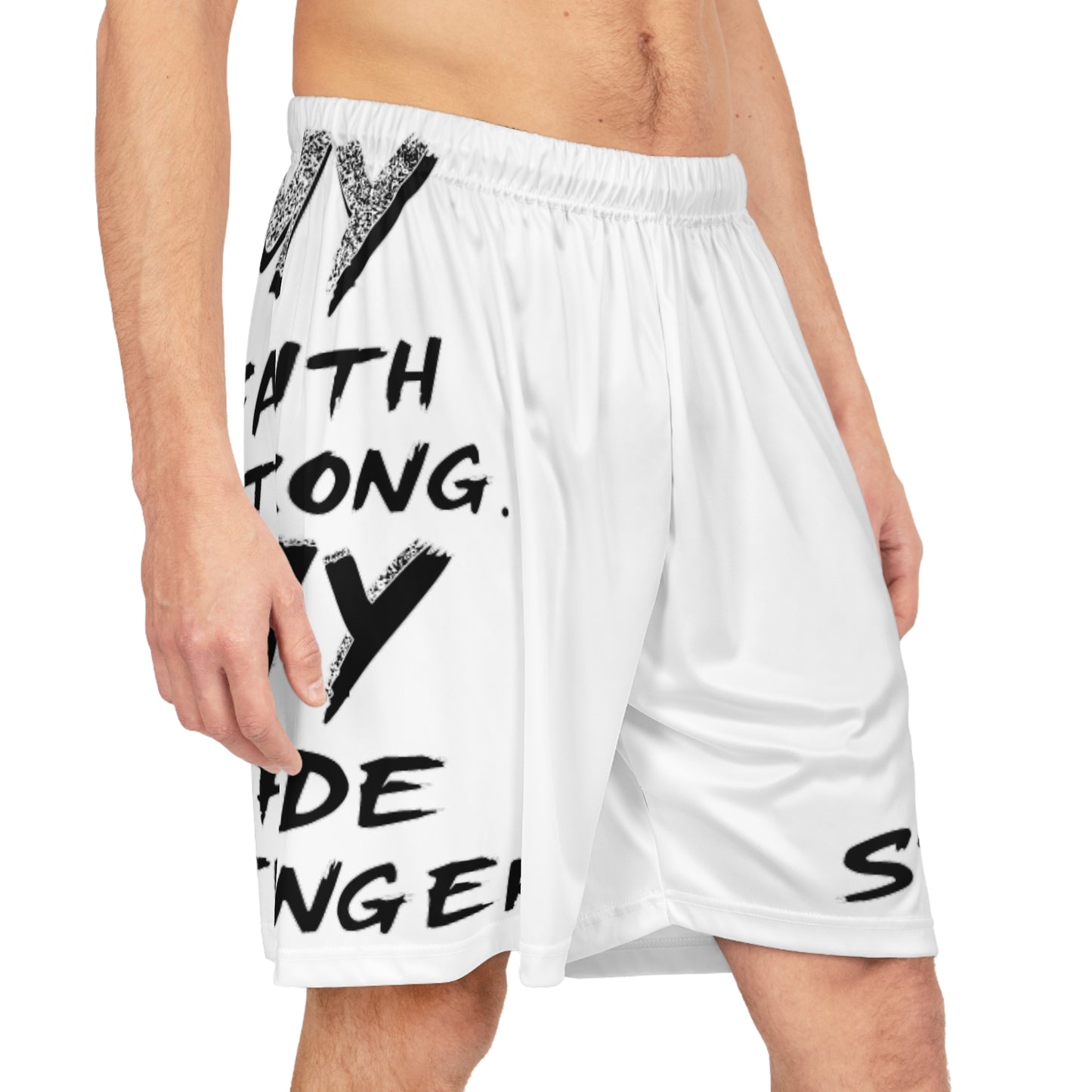 Motivational Men's Basketball Shorts, Performance Athletic Wear, Comfortable Daily Shorts for Sports and Workout, Perfect for Fitness