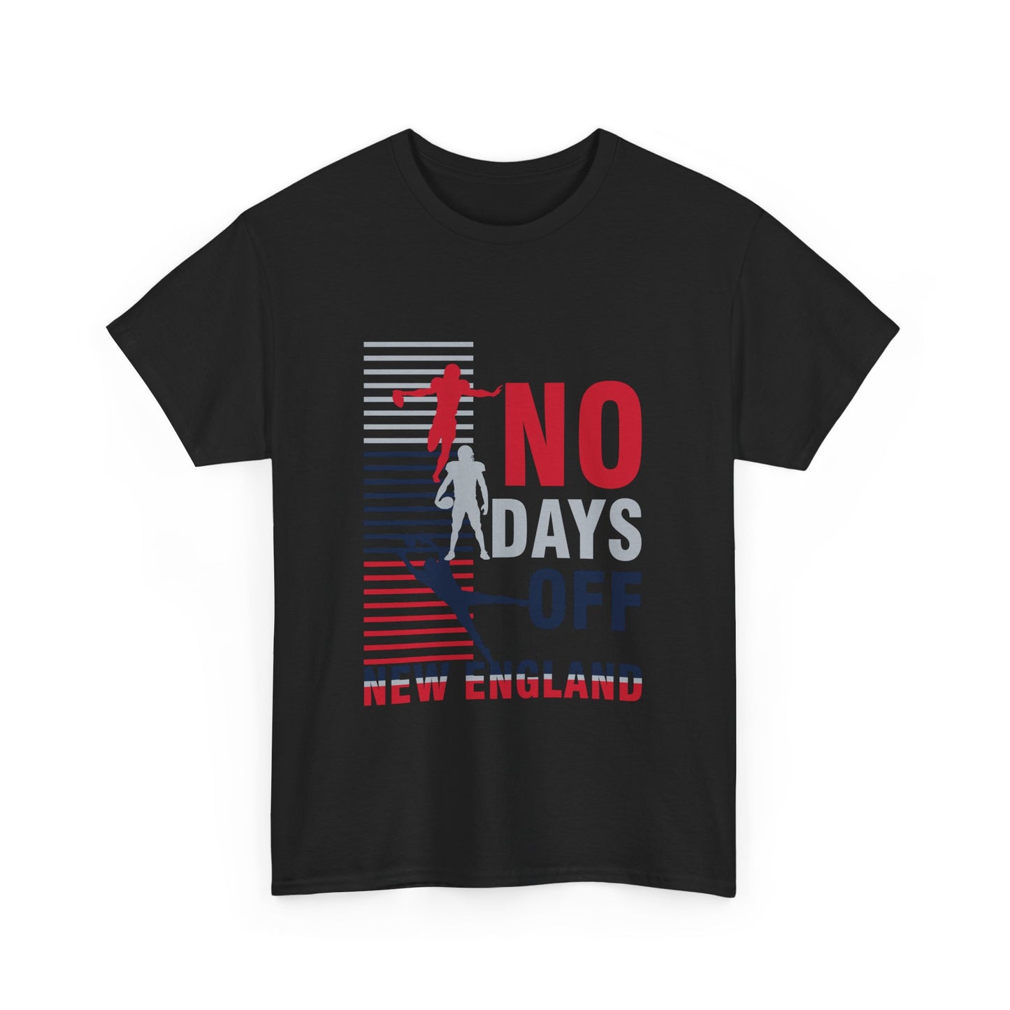 FaithStyles “No Days Off” Graphic Tee – New England Football Fan Shirt