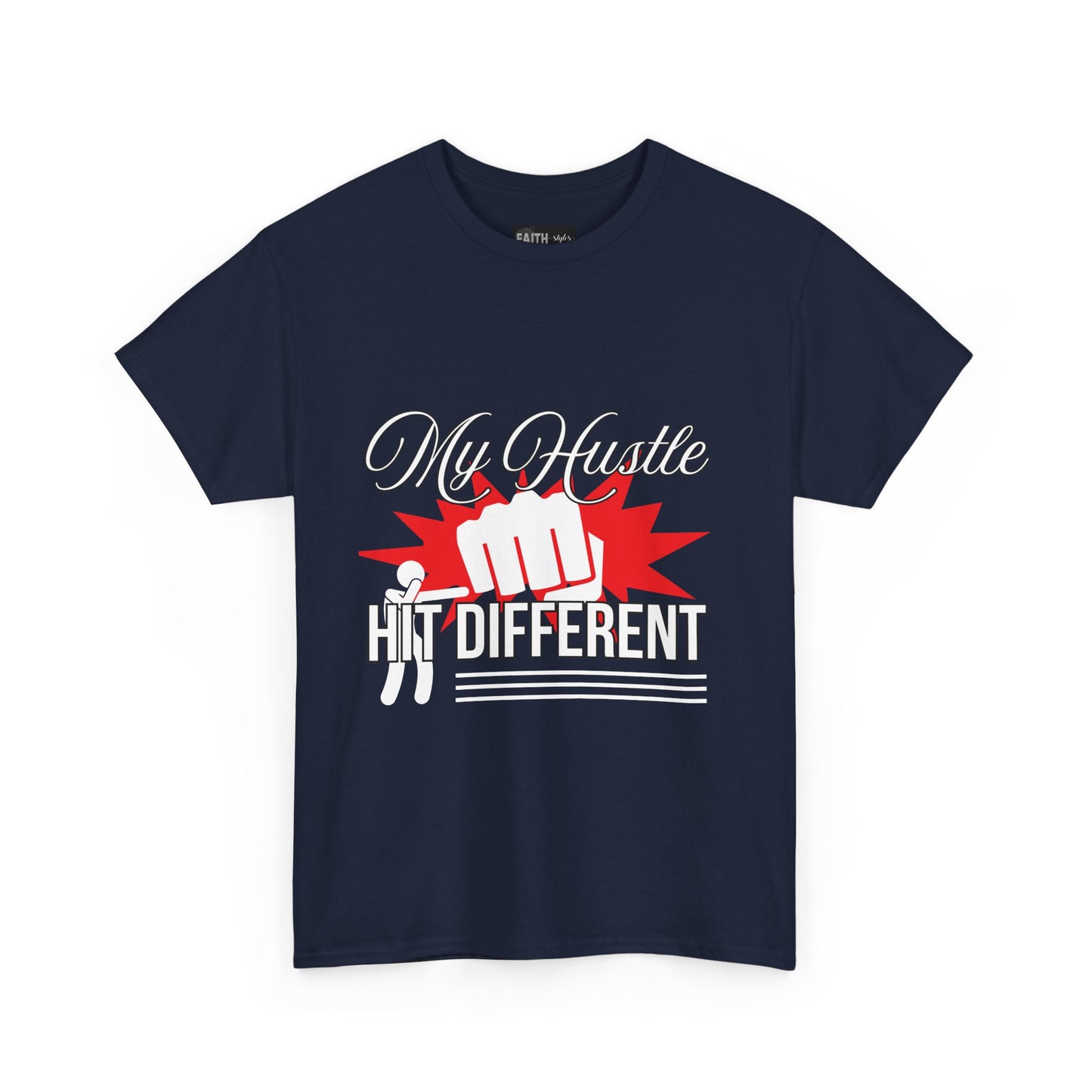 My Hustle Hits Different Cotton Tee, Motivational T-Shirt, Unisex Casual Wear, Gift for Entrepreneurs, Hustle Culture Apparel, Workout Shirt