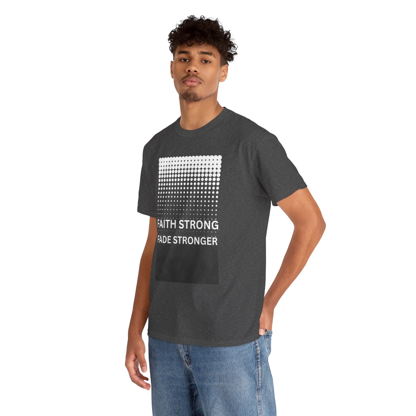 Male Heavy Cotton Tee, Casual Tee for Everyday Wear, Cloudy Vibe Graphic Tee, Gift for Friends, Cozy T-Shirt, Perfect for Any Occasion