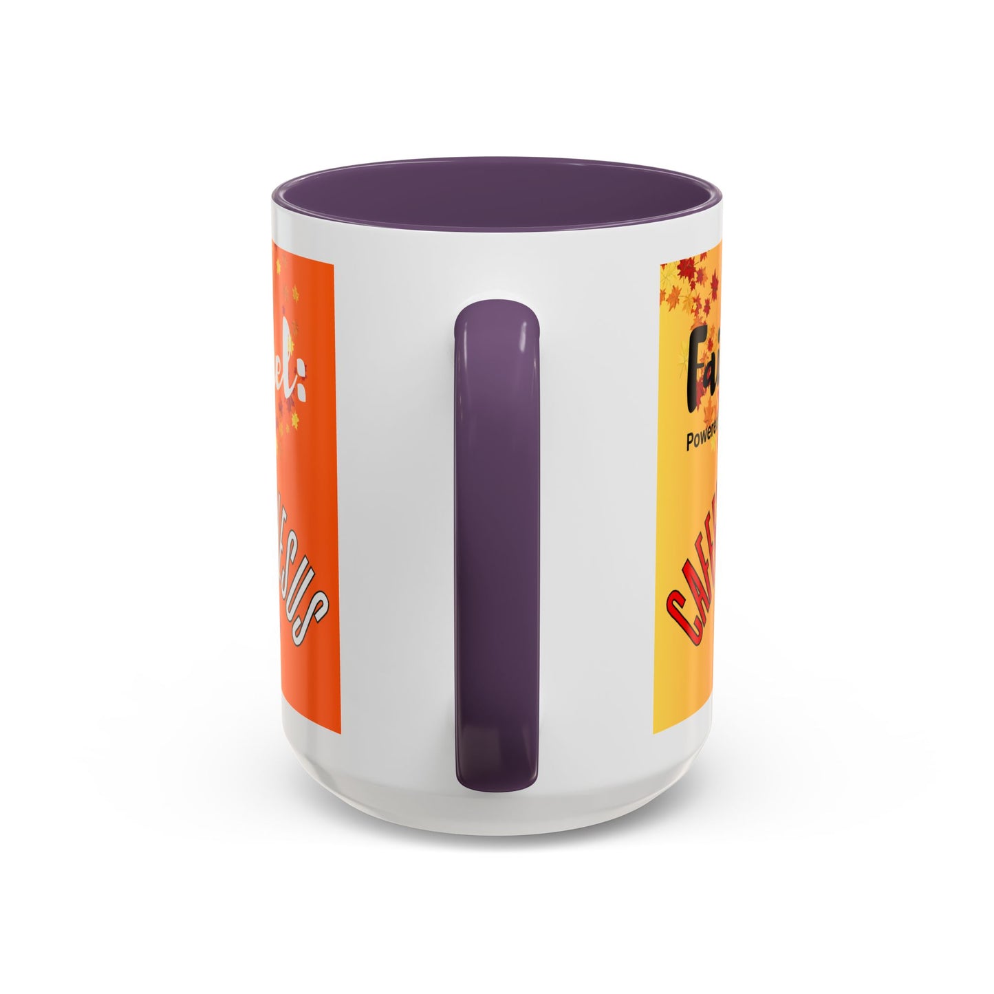 FaithFuel Caffeine & Jesus Mug - Fall Coffee Cup, Inspirational Gift, Autumn Decor, Home Office Supplies, Religious Mug