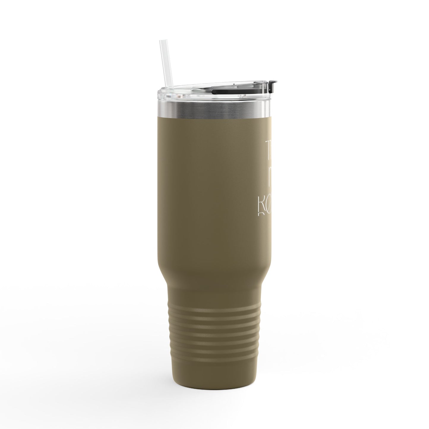 FaithStyles “Trap. Nap. Repeat.” Insulated Travel Tumbler – Stainless Steel Mug with Straw