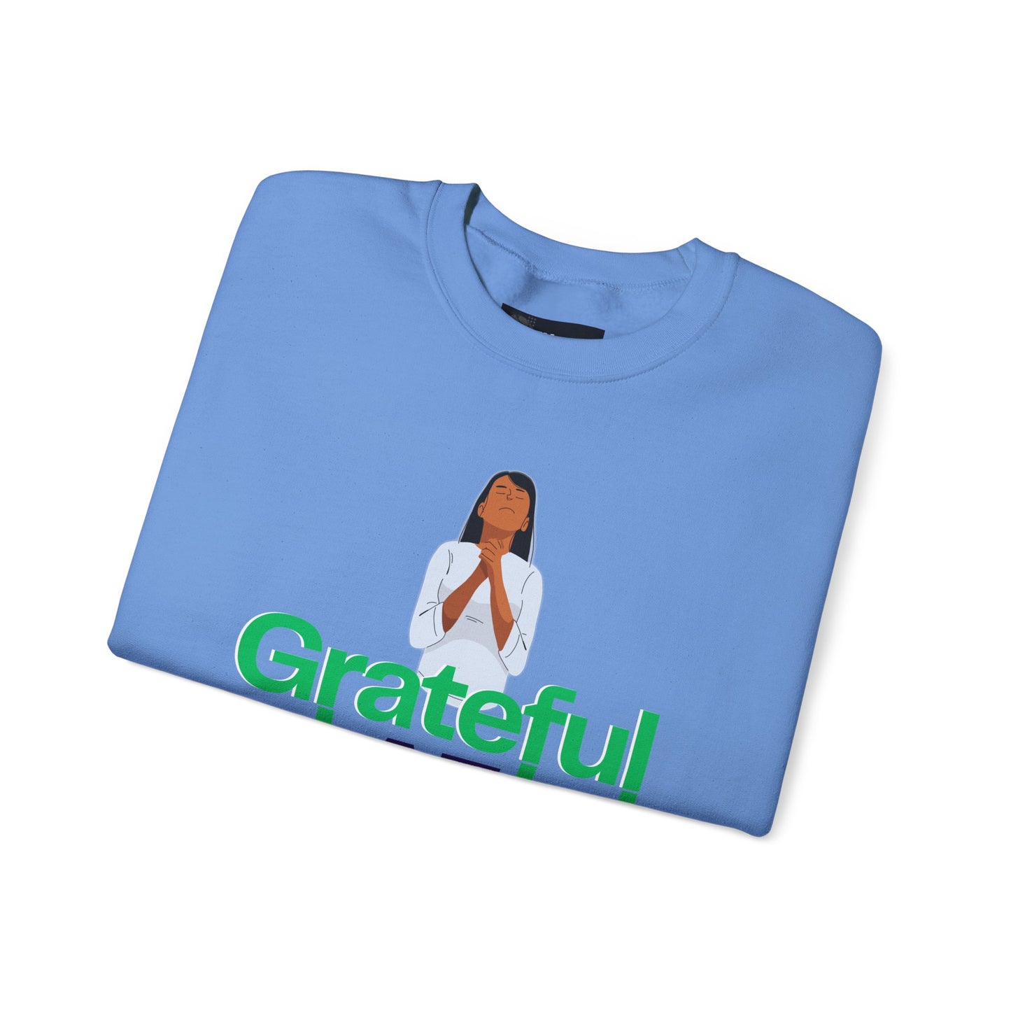 Women Grateful AF Crewneck Sweatshirt | Cozy Unisex Pullover for Thanksgiving, Gifts, and Everyday Wear
