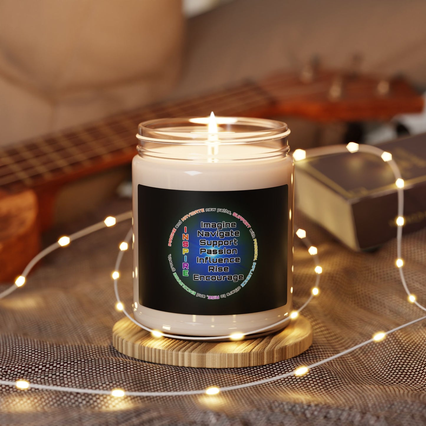 "INSPIRE" Scented Soy Candle, 9oz