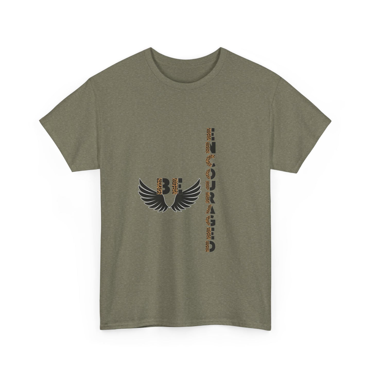 Be Encouraged Unisex Heavy Cotton T-shirt- Inspirational Gift, Motivational Shirt, Casual Wear, Everyday Reminder, Uplifting Apparel