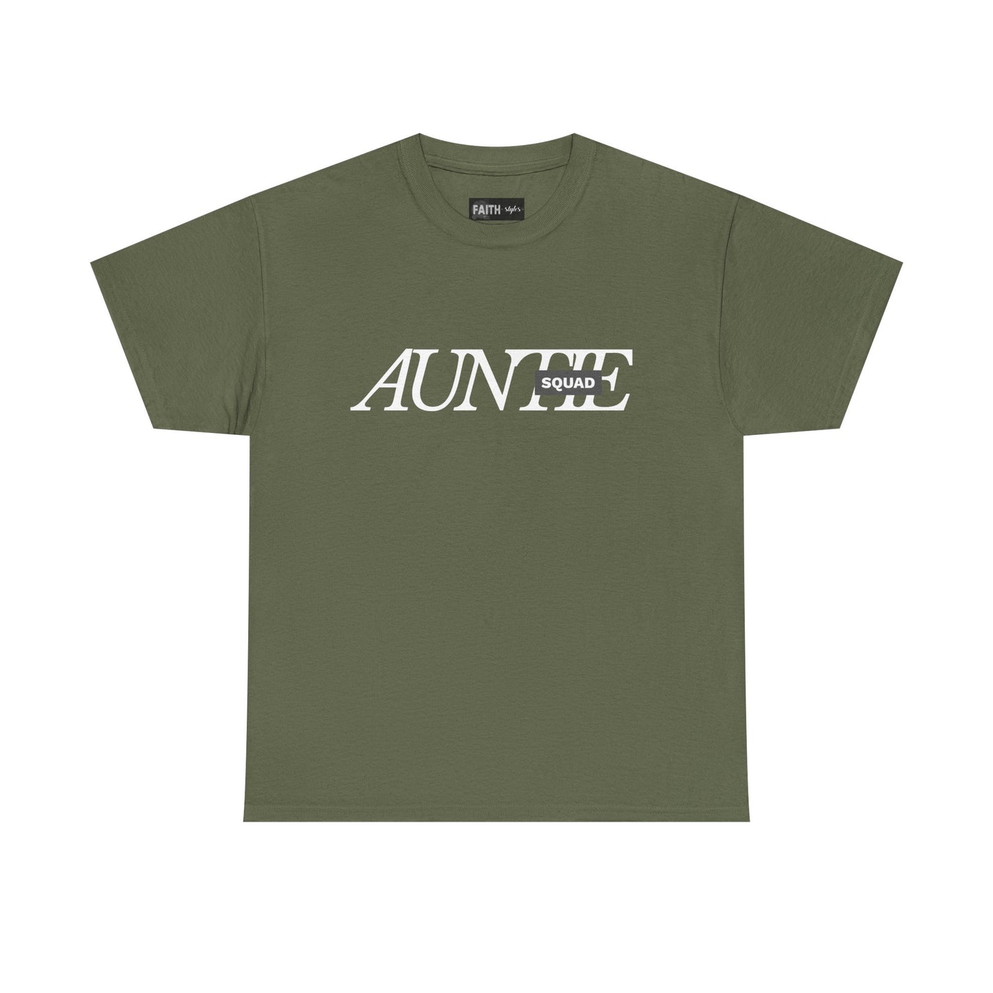 Auntie Squad Unisex Heavy Cotton Tee | Perfect Gift for Aunts | Family Reunion, Birthday, Mother's Day, Casual Wear, Everyday Comfort