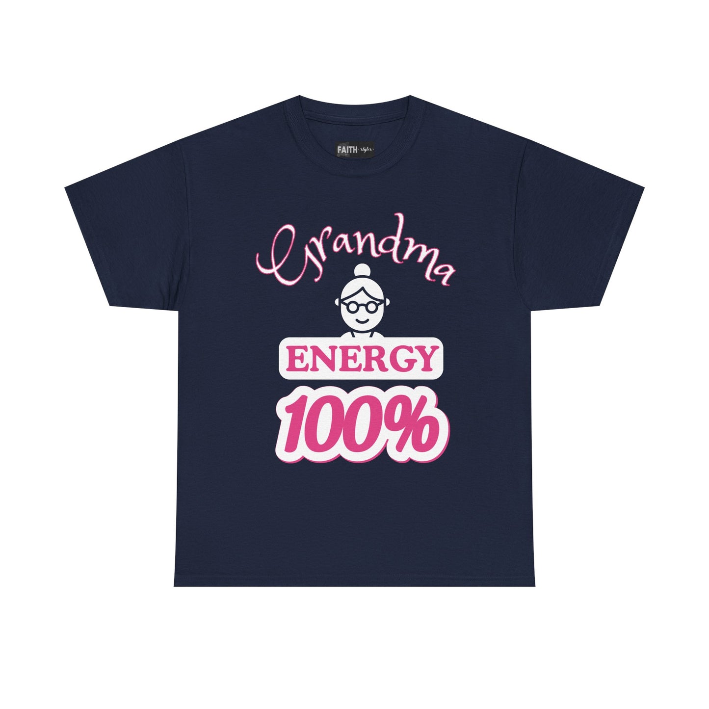 Fun Grandma Energy T-Shirt, Gift for Grandmothers, Casual Tee, Family Reunion Wear, Cute Gift for Mother's Day, Humor Shirt