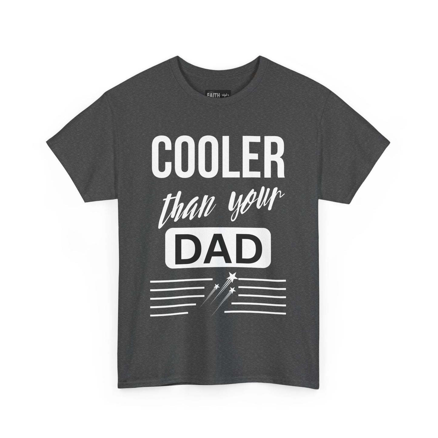 Cooler Than Your Dad Tee - Funny Gift for Dads, Unisex Cotton T-Shirt, Father's Day, Birthday, Casual Wear, Gift for Him, Dad Humor
