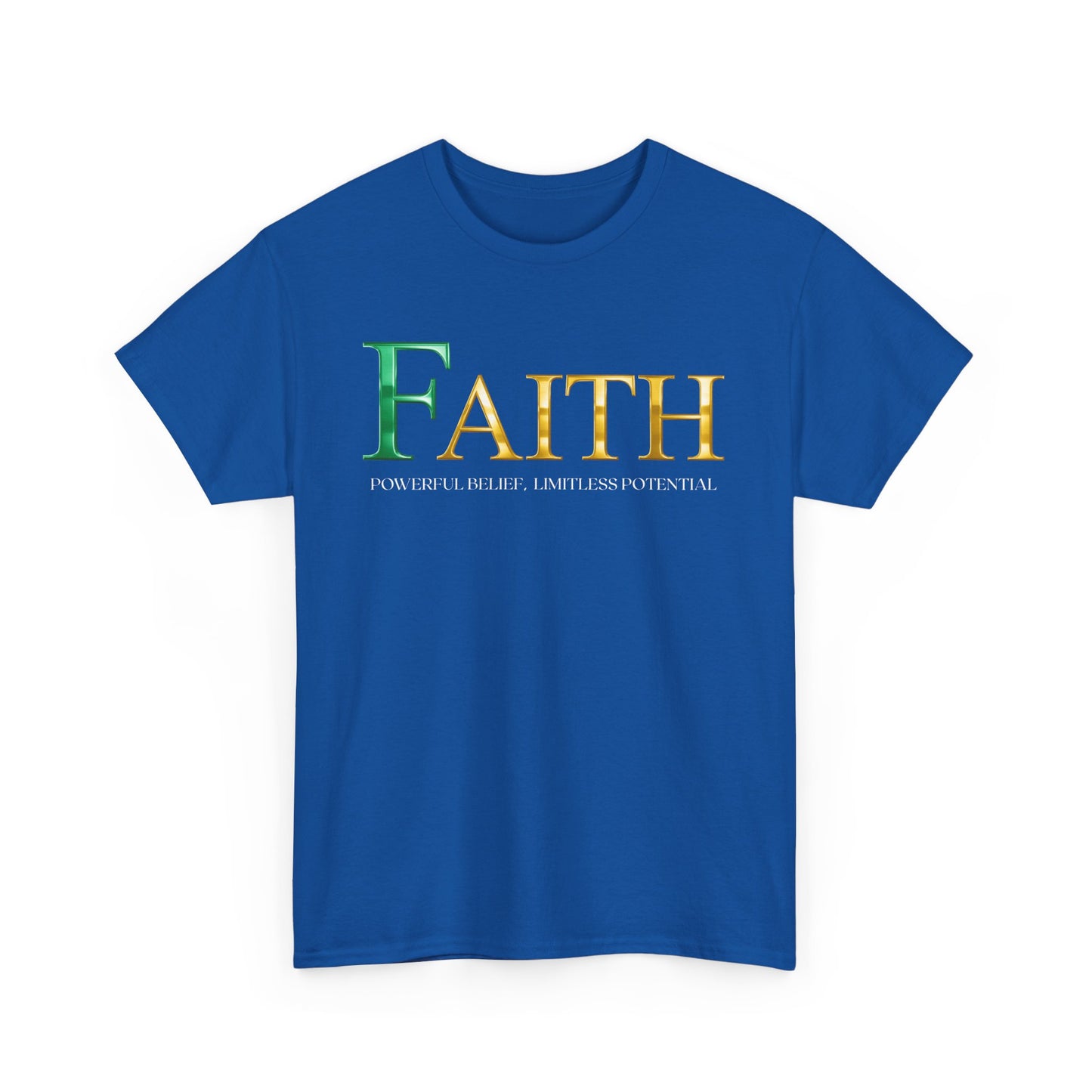 Faith Unisex Heavy Cotton Tee - Inspirational Shirt, Everyday Wear, Faith-Based Gift, Motivational Apparel, Casual Style