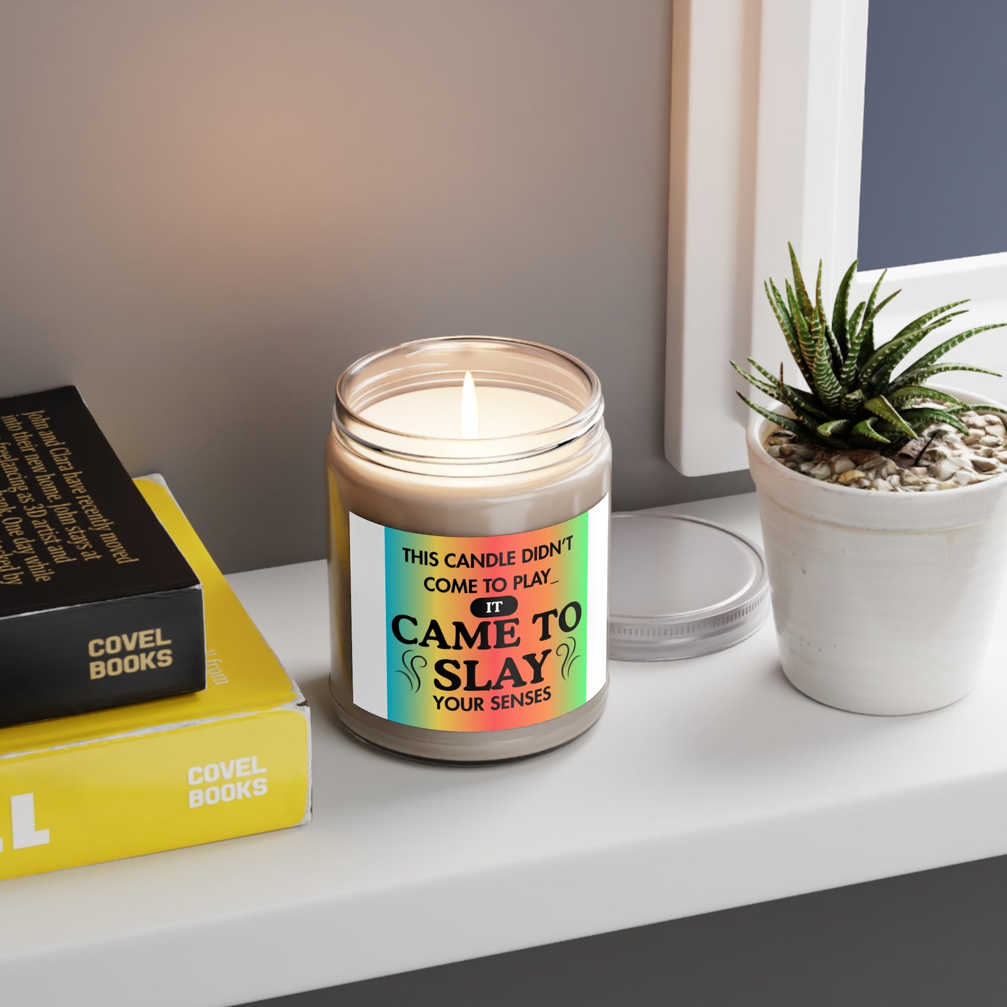 Vibrant Soy Candles with Playful Scent