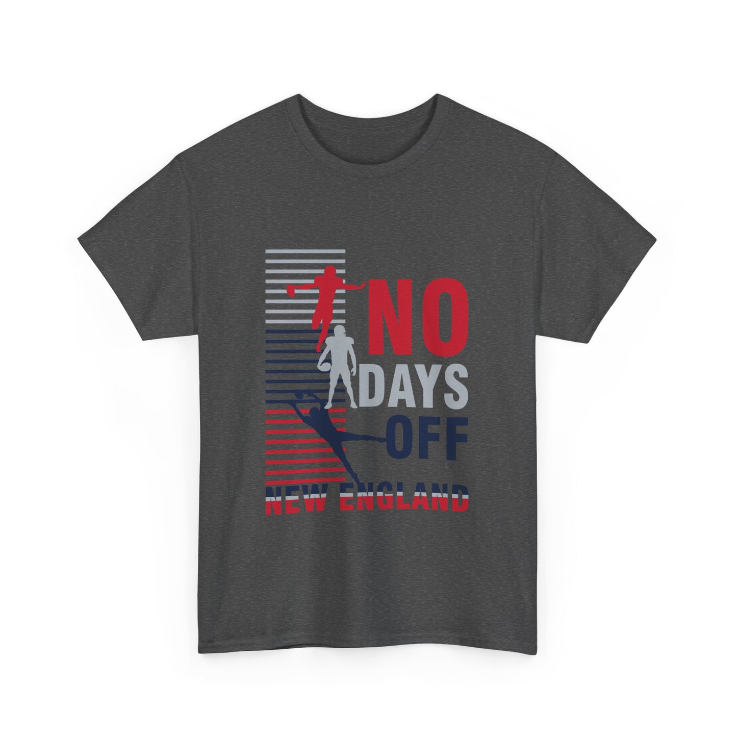 FaithStyles “No Days Off” Graphic Tee – New England Football Fan Shirt