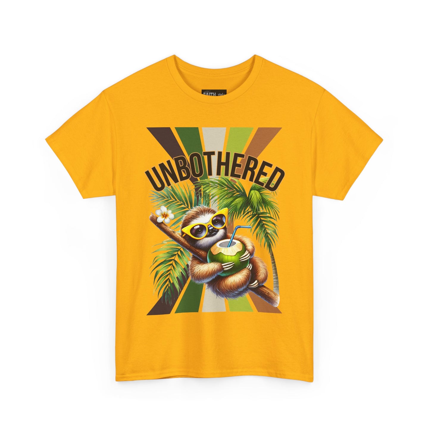 Chill Sloth Graphic Tee - Unbothered Cotton T-Shirt, Casual Wear, Perfect for Gifts, Nature Lovers, Relaxed Vibes