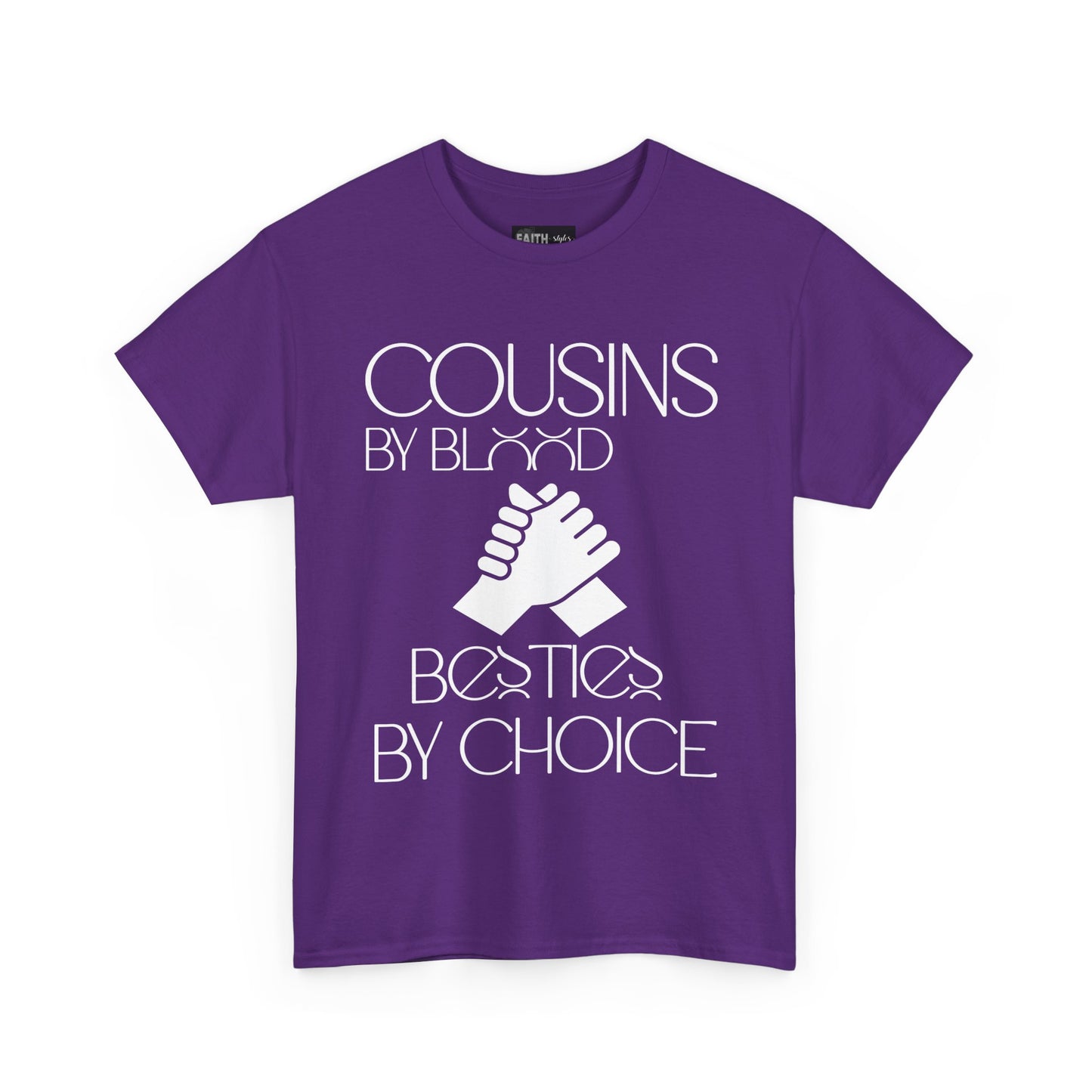 Cousins & Besties Tee, Unisex Heavy Cotton T-Shirt, Family Reunion Apparel, Friendship Gift, Casual Wear, Summer Style