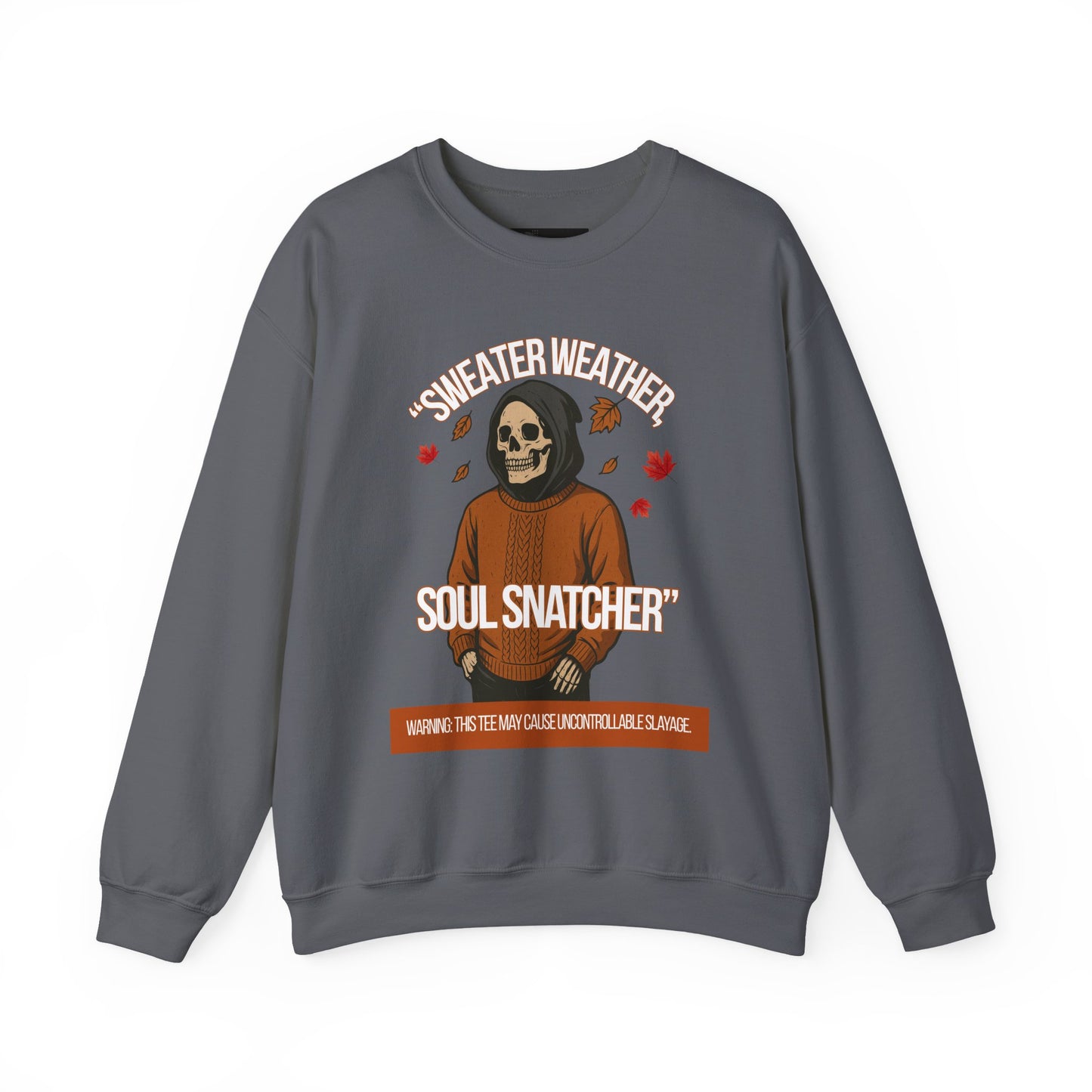 Soul Snatcher Crewneck Sweatshirt - Cozy Unisex Fall Apparel, Halloween Gift, Casual Streetwear, Autumn Fashion, Comfy Sweater