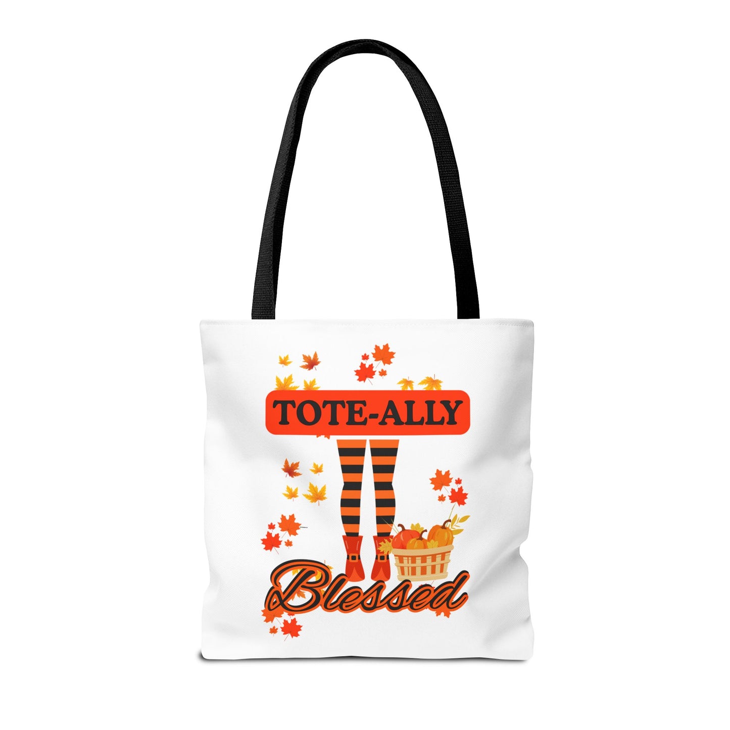 FaithStyles Blessed Holiday Tote Bag, Autumn Tote, Fall Accessories, Gift for Her, Seasonal Shopping Bag, Cute Grocery Bag